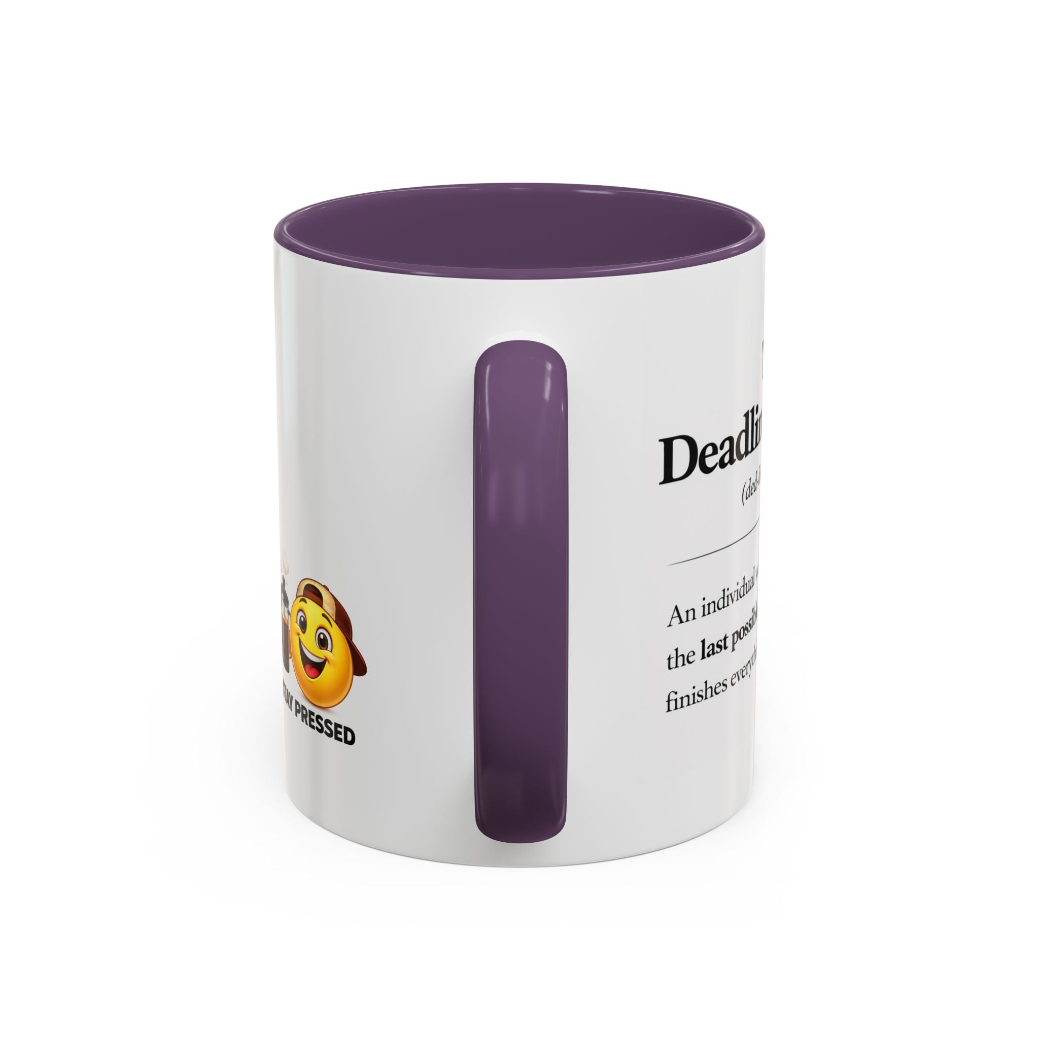 "The Deadline Sprinter" Coffee Mug — Funny Espresso Barista Accent Mug (11/15oz)