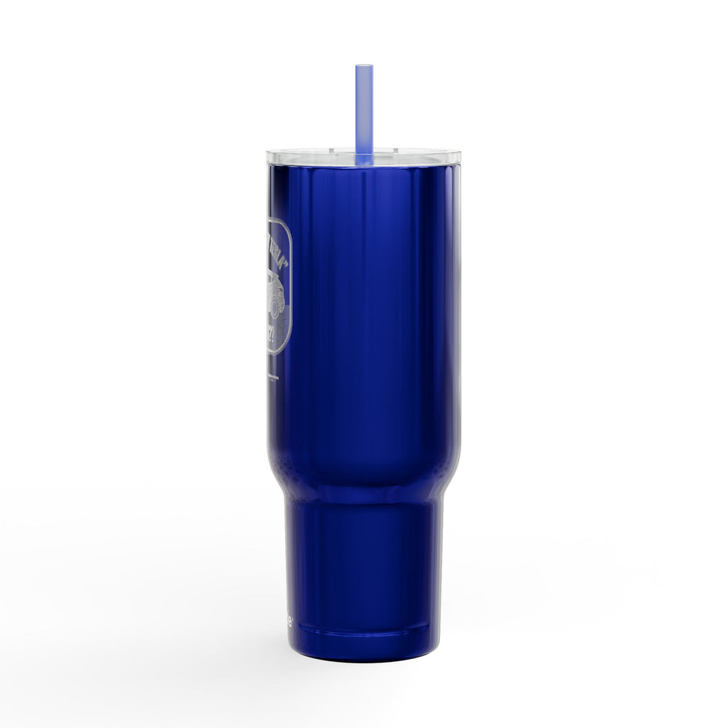 "I Got Out Of My Tesla For This?" 40oz Insulated Travel Tumbler – Engraved Car Lover Gift