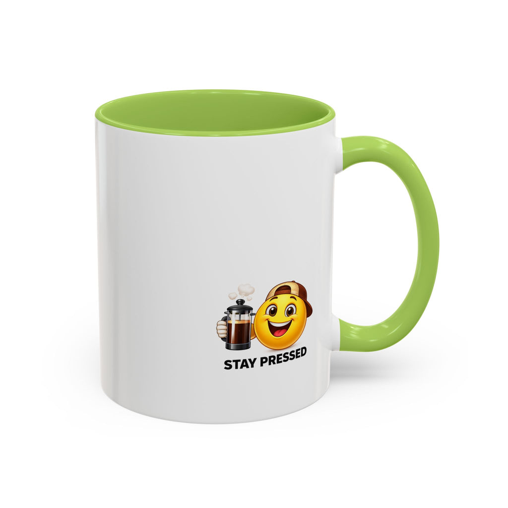 "If I Spill This We All Cry" Coffee Mug — Funny Espresso Emoji Accent Mug (11/15oz)