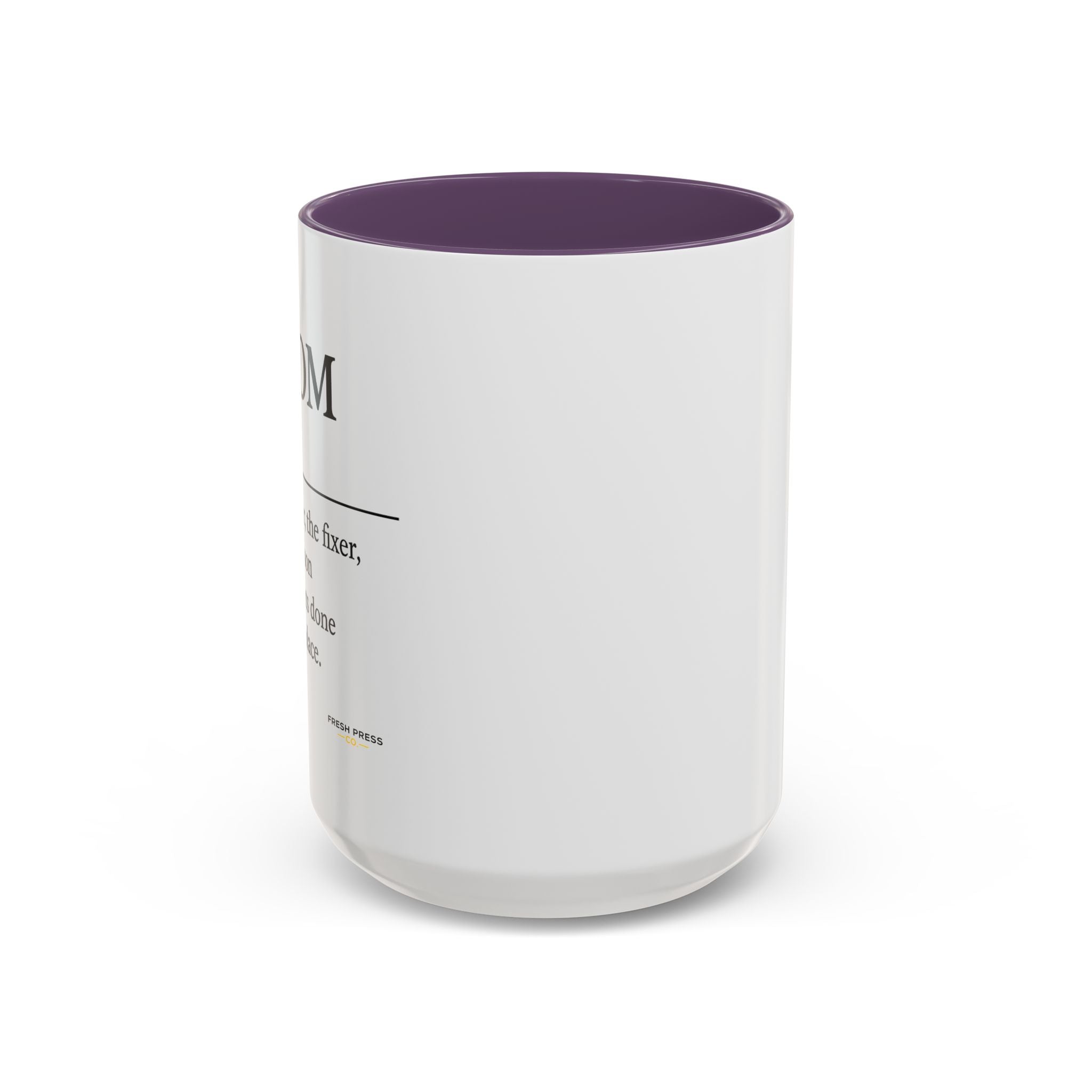 "Mom" Coffee Mug - Accent Mug (11/15oz)