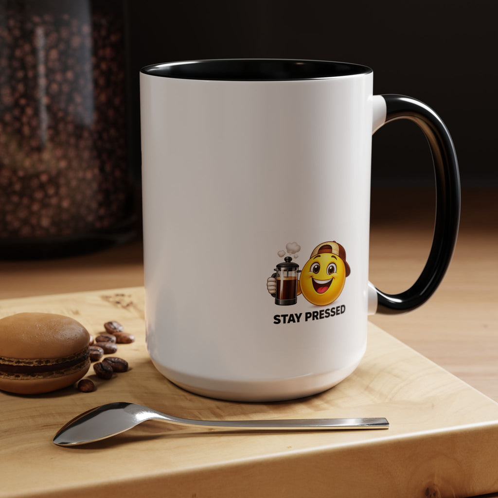 "Im Addicted" Coffee Mug – Funny Emoji Espresso Cup (11/15oz)