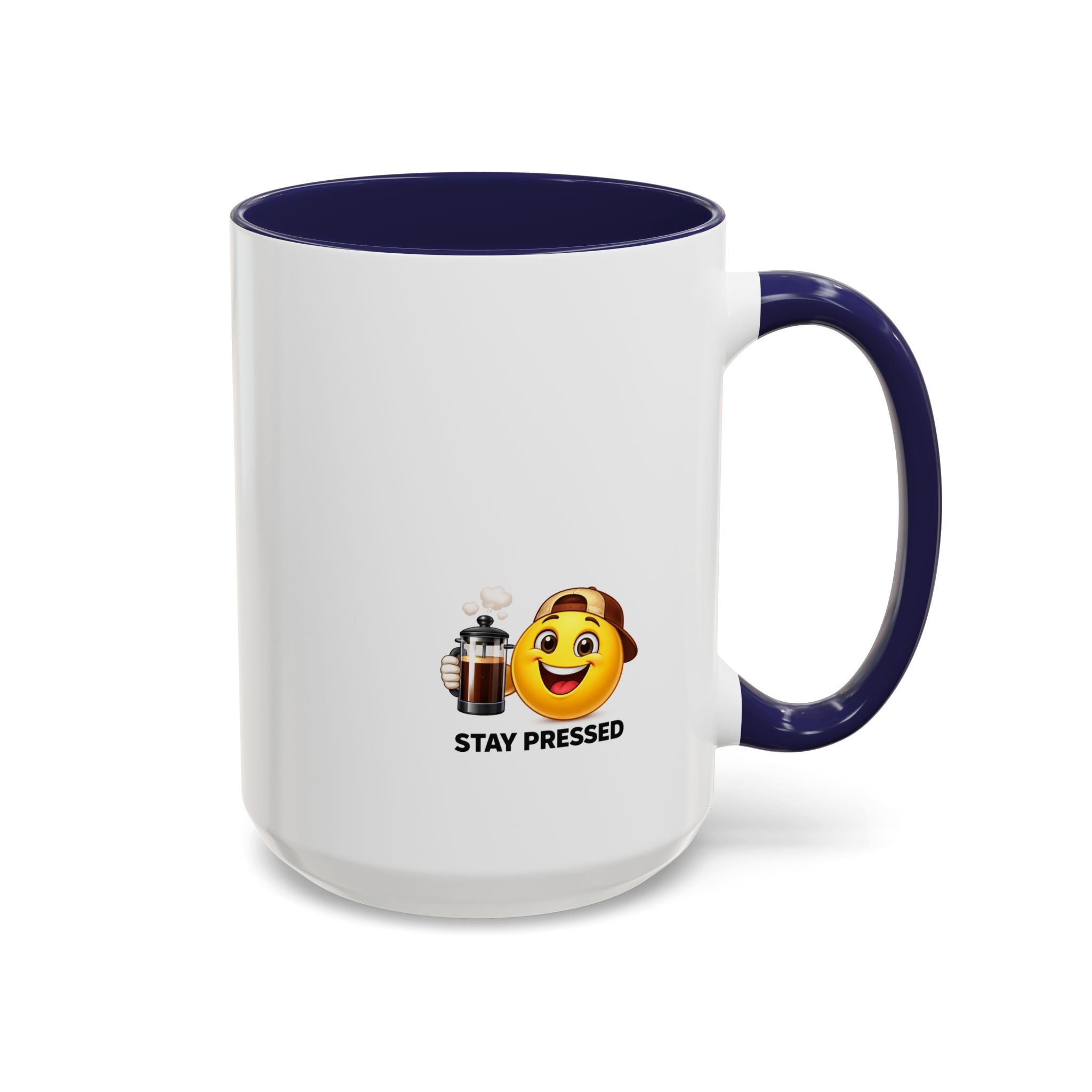 "If I Spill This We All Cry" Coffee Mug — Funny Espresso Emoji Accent Mug (11/15oz)