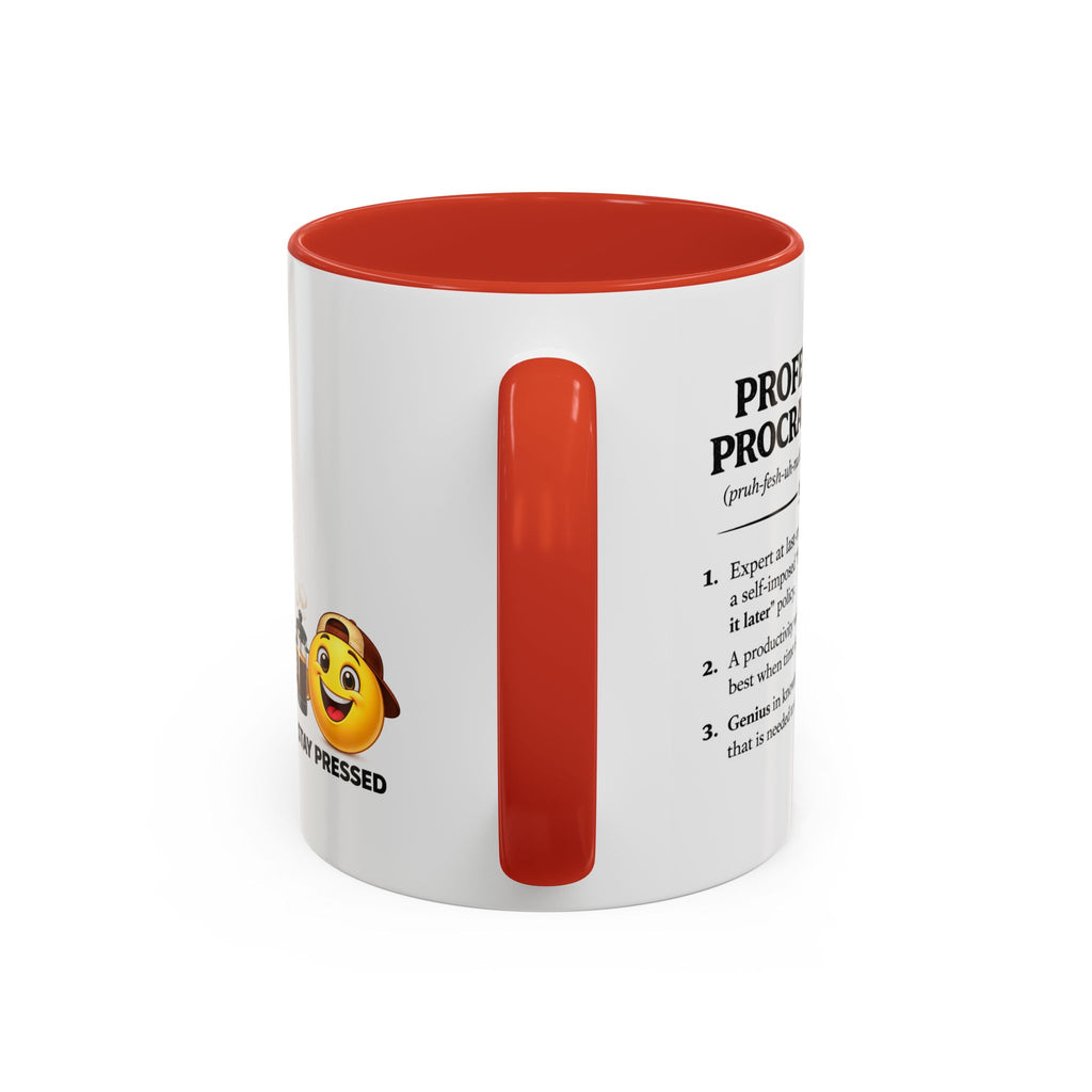 "Professional Procrastinator" Coffee Mug - accent Mug (11/15 oz)