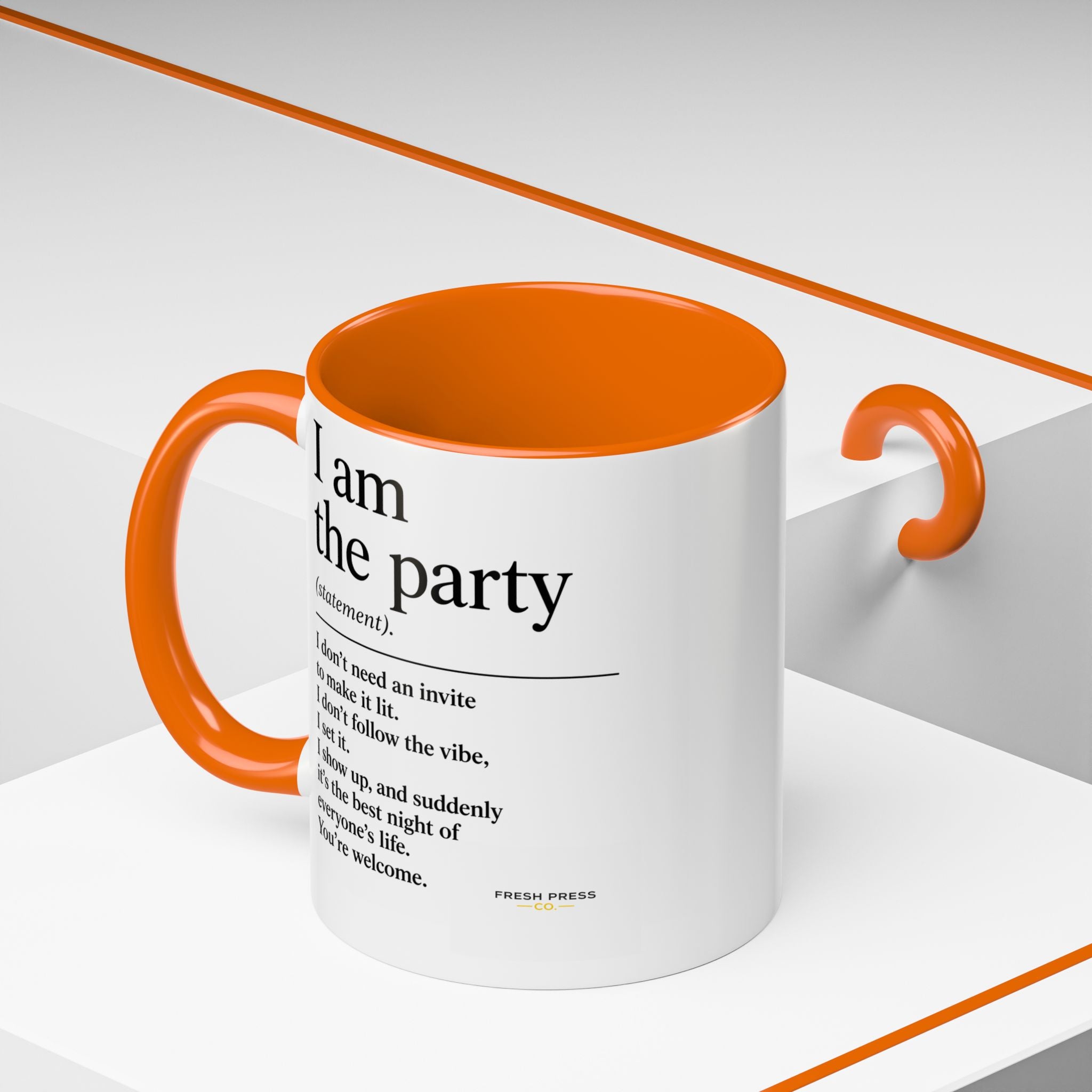 "I Am The Party" Coffee Mug (Accent 11/15oz)