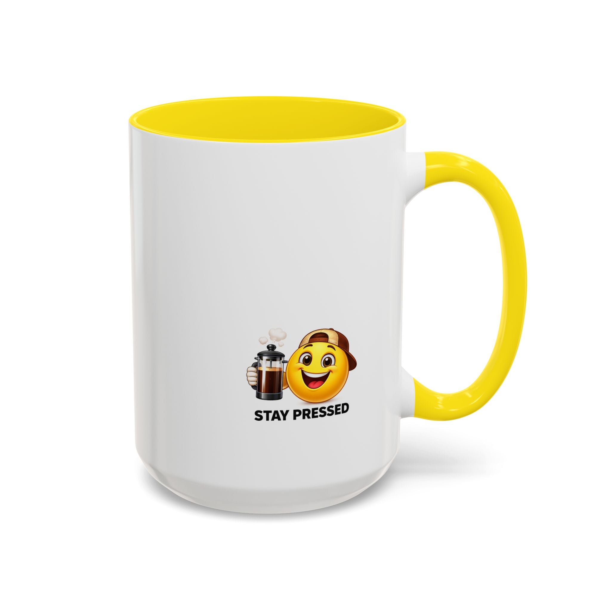 "If I Spill This We All Cry" Coffee Mug — Funny Espresso Emoji Accent Mug (11/15oz)