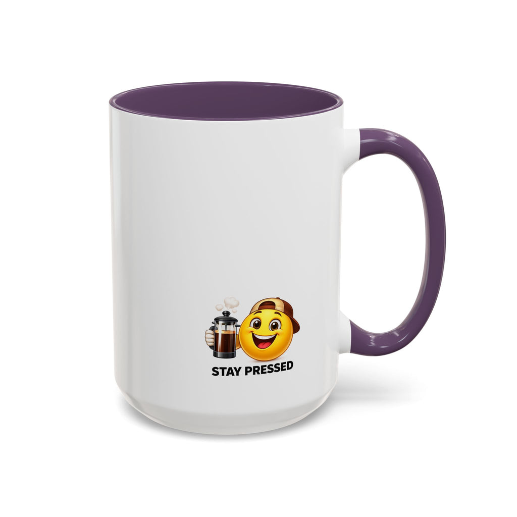 "I Reheat This Four Times A Day" Coffee Mug — Fun Espresso Emoji Accent Mug (11/15oz)