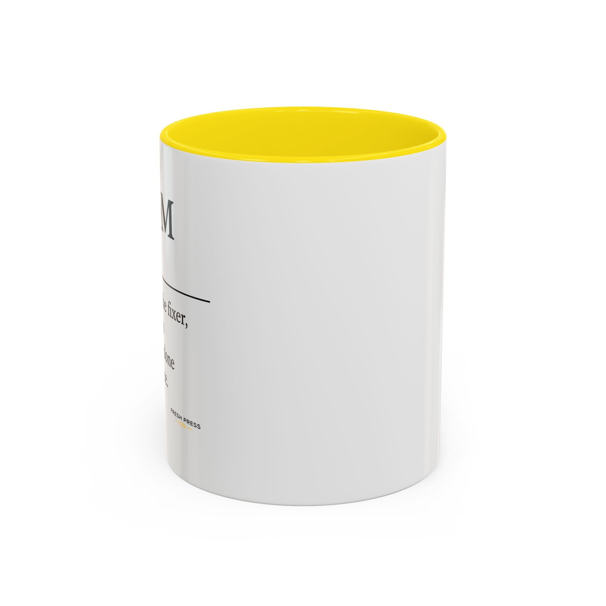 "Mom" Coffee Mug - Accent Mug (11/15oz)
