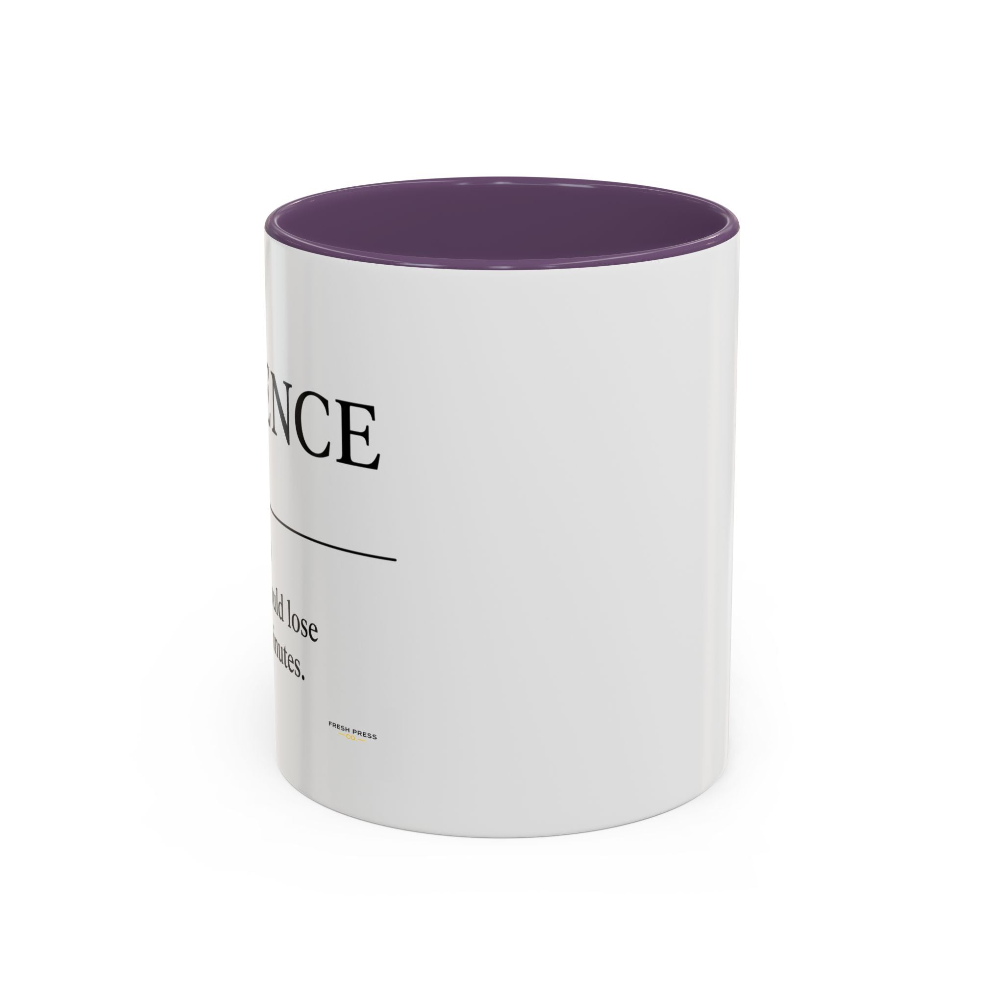 Stay Pressed Coffee Mug — Funny Espresso Emoji Accent Ceramic Mug (11/15oz)