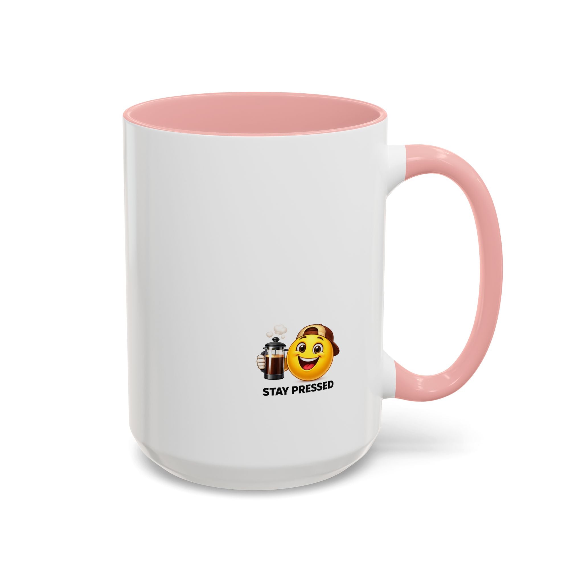 "I almost quit this job everyday" Espresso Mug — Funny Coffee Emoji Accent Mug (11/15 oz)