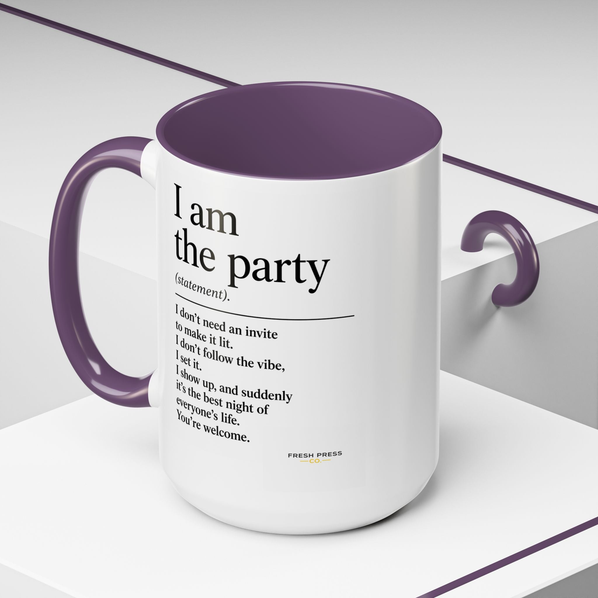 "I Am The Party" Coffee Mug (Accent 11/15oz)