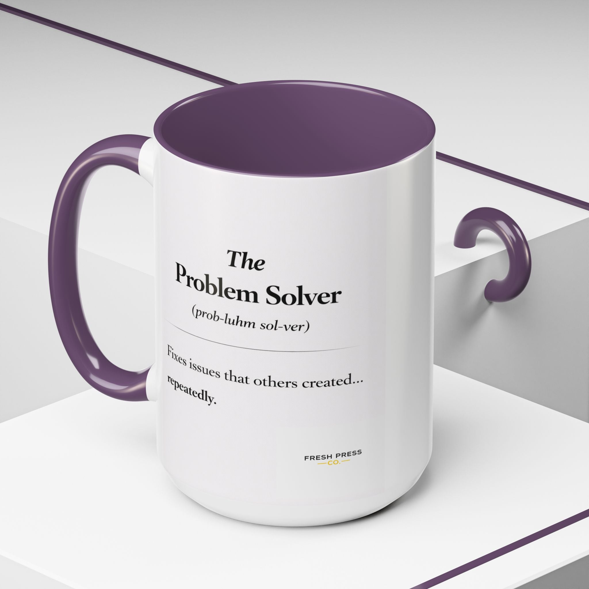 "The Problem Solver" Coffee Accent Mug (11/15oz)