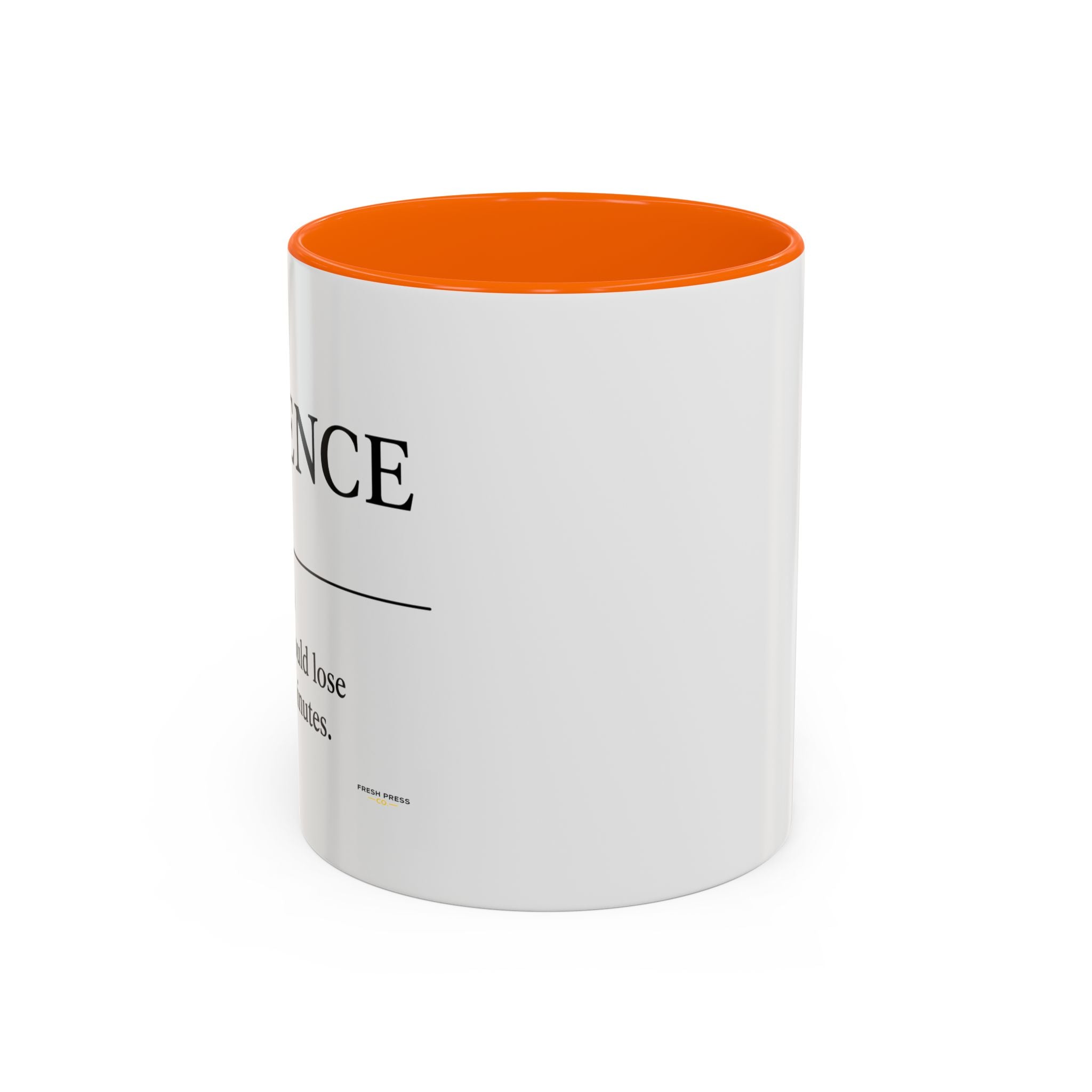 Stay Pressed Coffee Mug — Funny Espresso Emoji Accent Ceramic Mug (11/15oz)