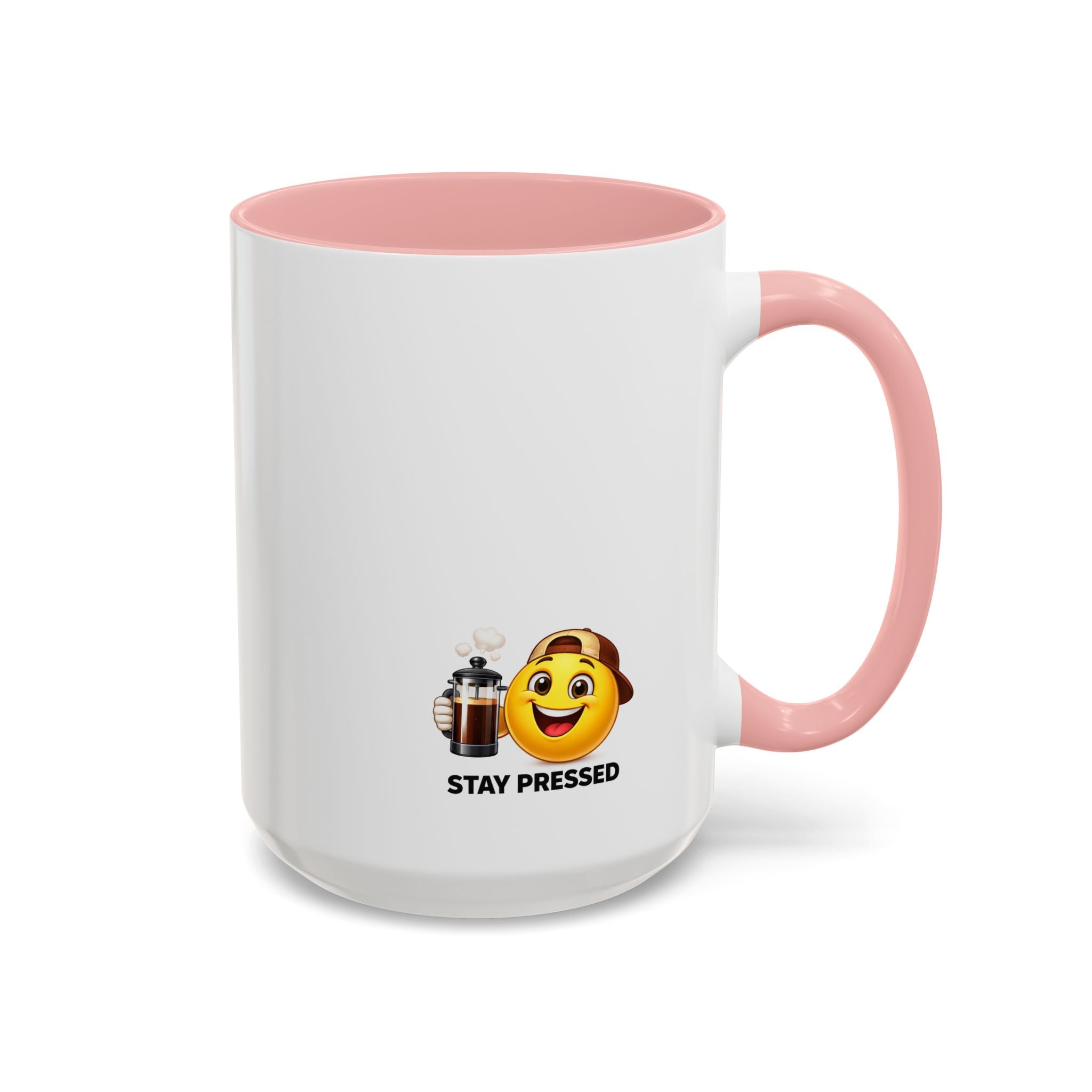 "I Reheat This Four Times A Day" Coffee Mug — Fun Espresso Emoji Accent Mug (11/15oz)