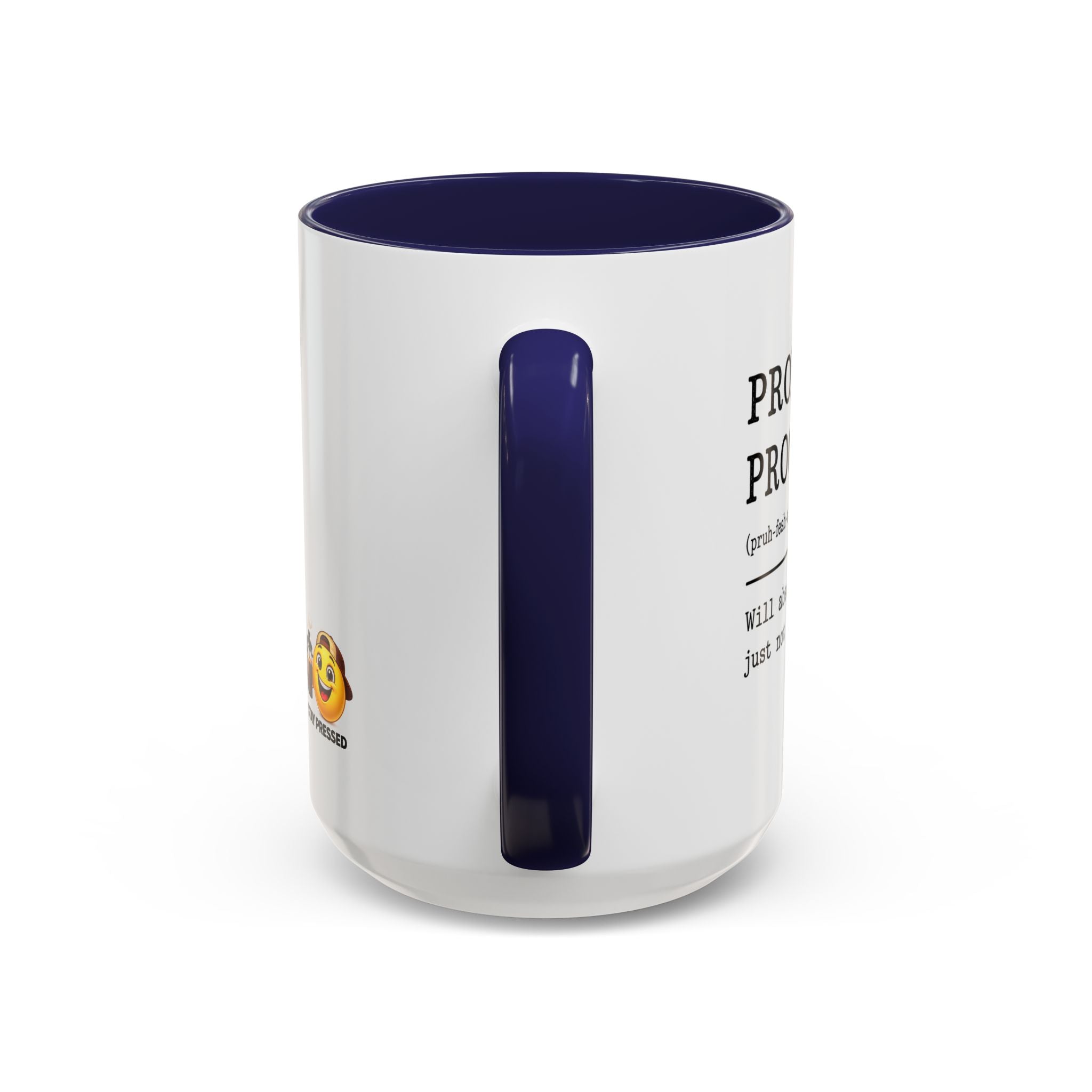 "Professional Procrastinator" Accent Coffee Mug — Funny Student Gift (11/15oz)