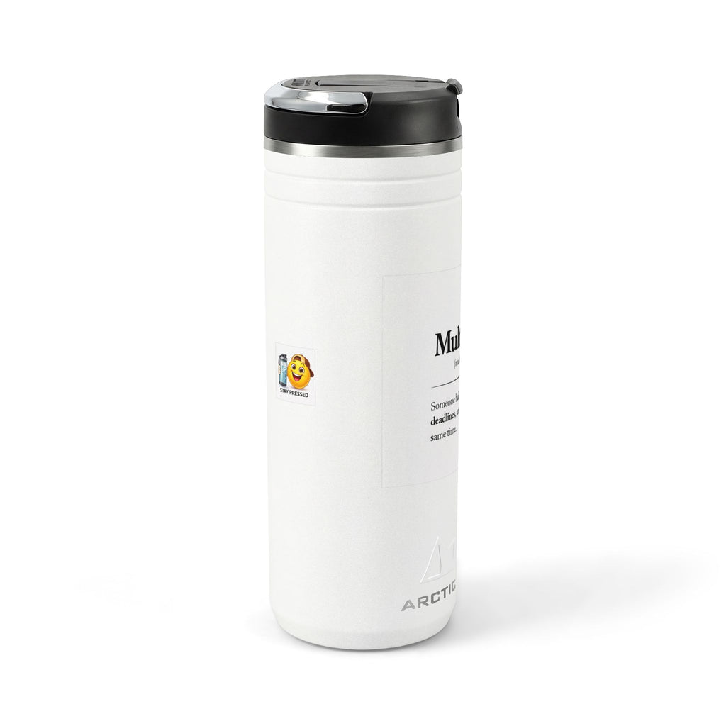 "The Multitasker" 24oz Thermal Straw Tumbler — Insulated Travel Cup for Busy Professionals