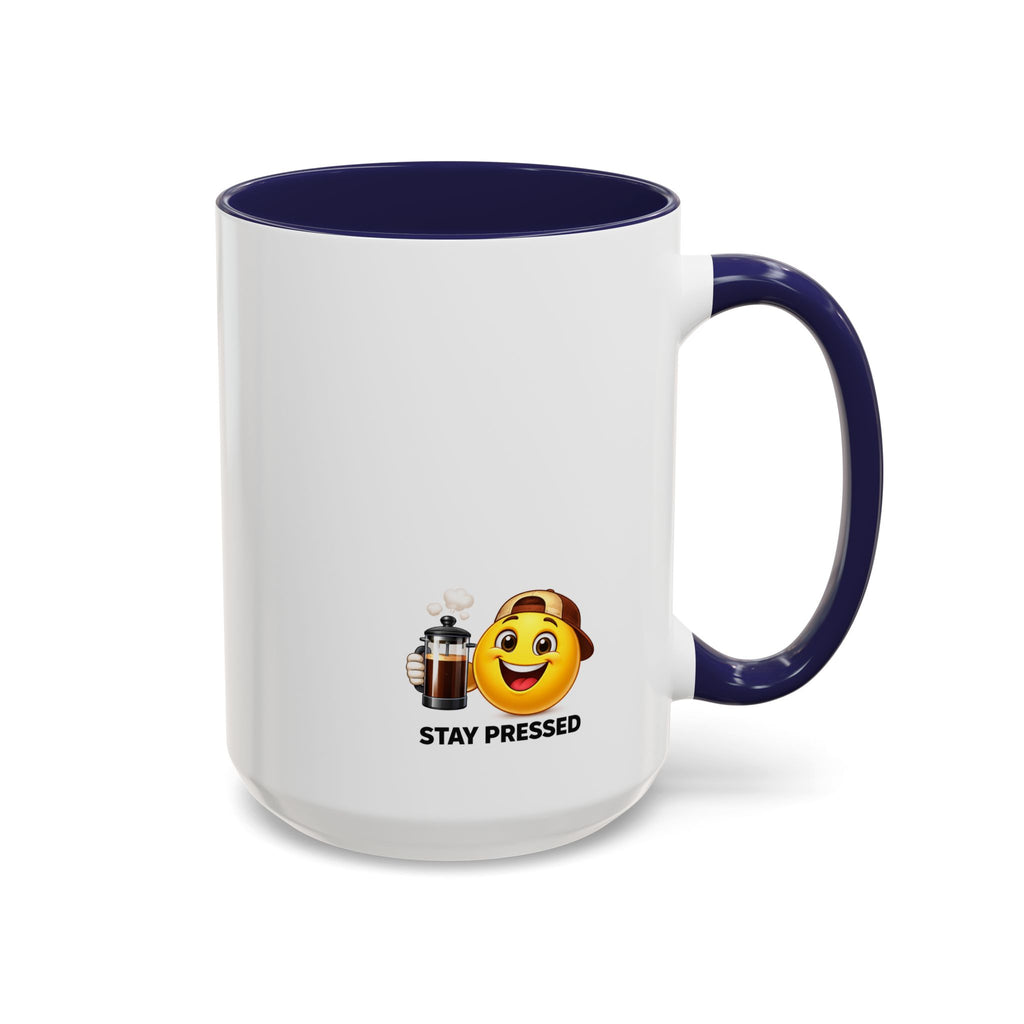 "I Reheat This Four Times A Day" Coffee Mug — Fun Espresso Emoji Accent Mug (11/15oz)