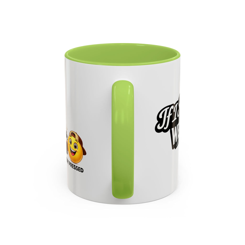 "If I Spill This We All Cry" Coffee Mug — Funny Espresso Emoji Accent Mug (11/15oz)