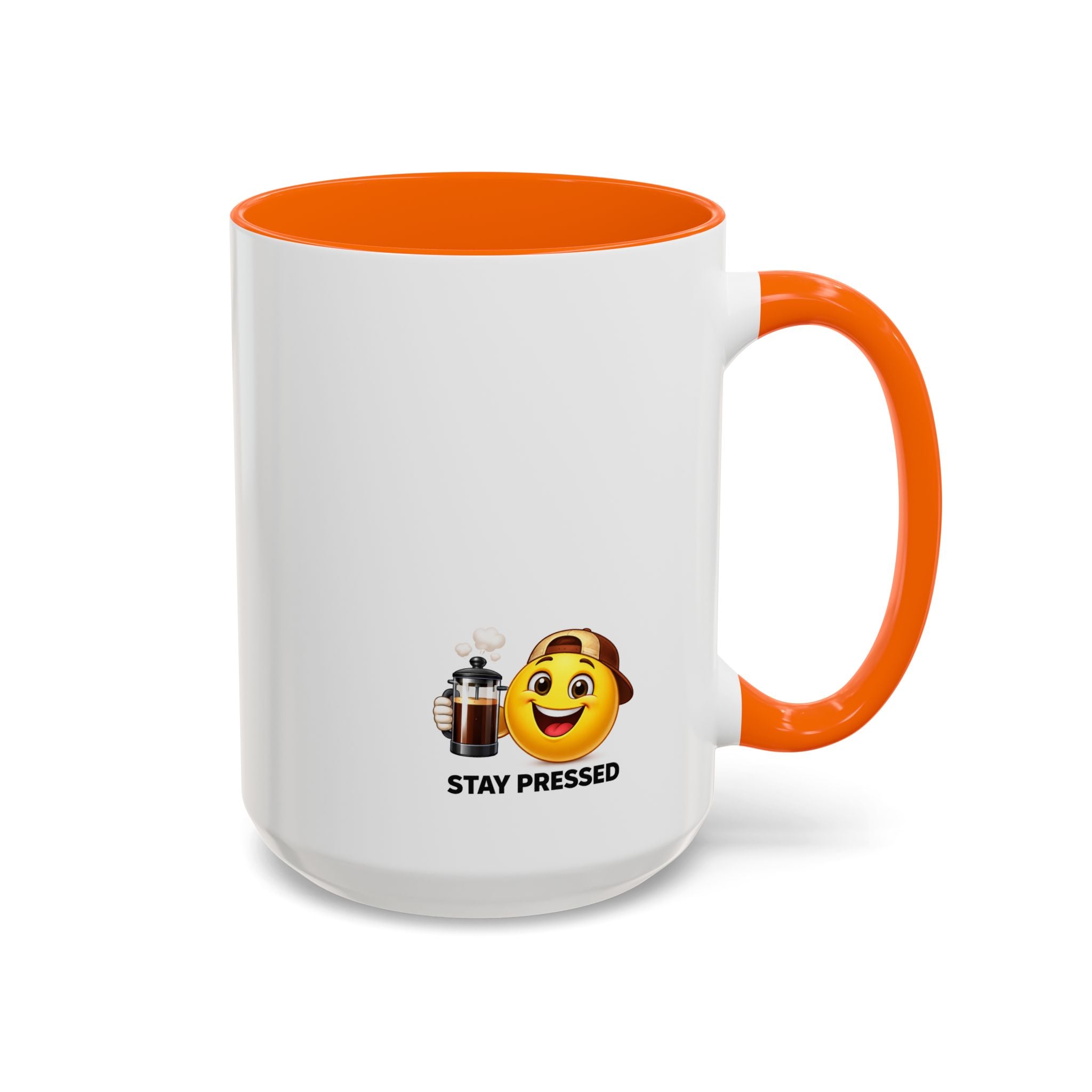 "I Reheat This Four Times A Day" Coffee Mug — Fun Espresso Emoji Accent Mug (11/15oz)
