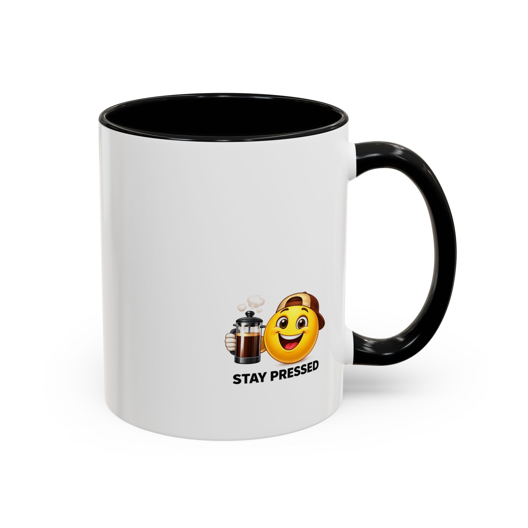 "If I Spill This We All Cry" Coffee Mug — Funny Espresso Emoji Accent Mug (11/15oz)