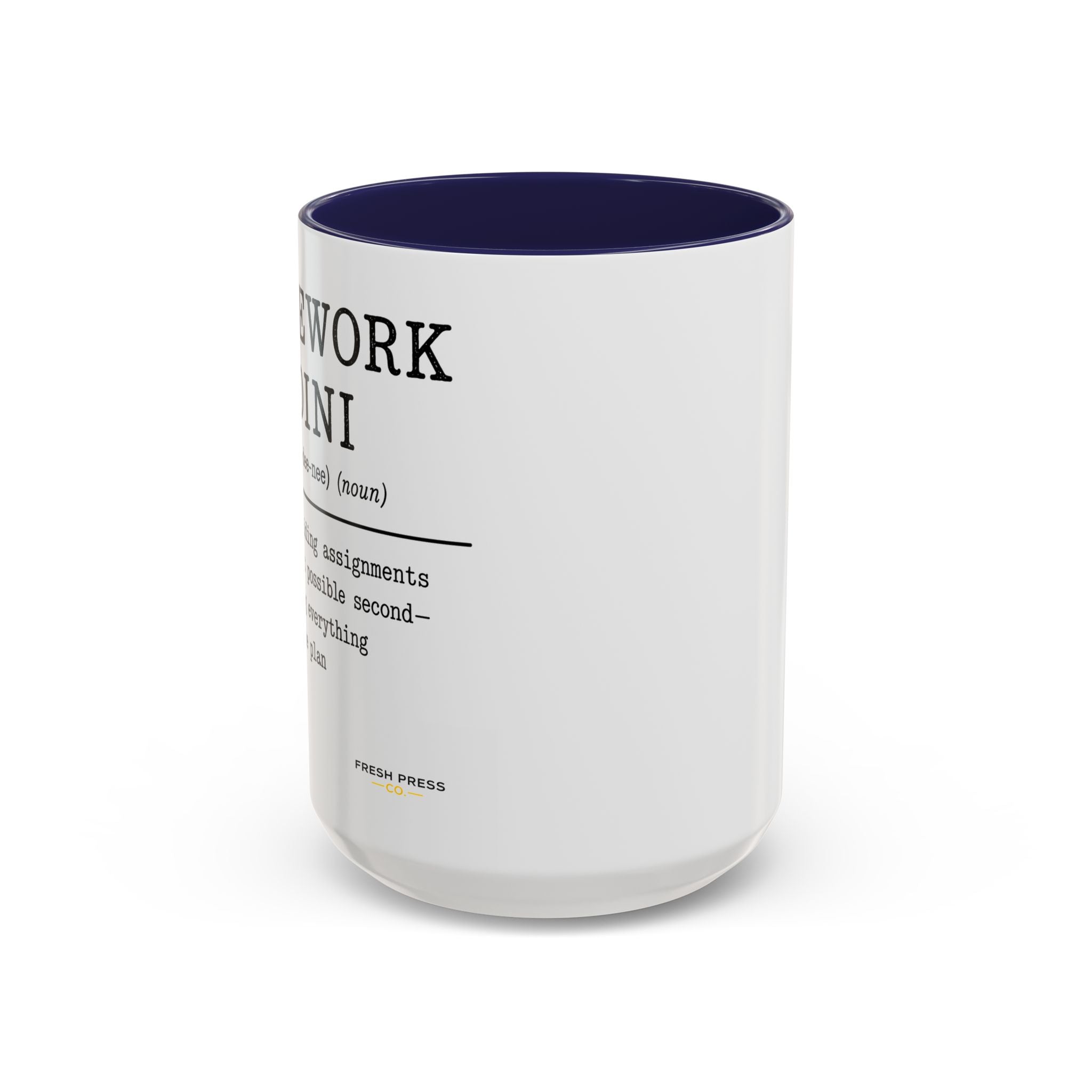 "Homework Houdini" Coffee Mug — Accent Mug