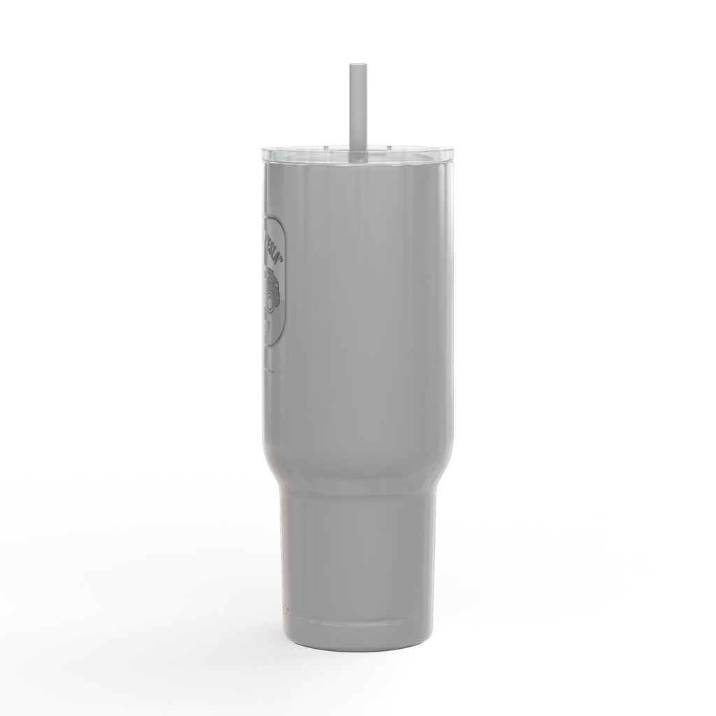 "I Got Out Of My Tesla For This?" 40oz Insulated Travel Tumbler – Engraved Car Lover Gift