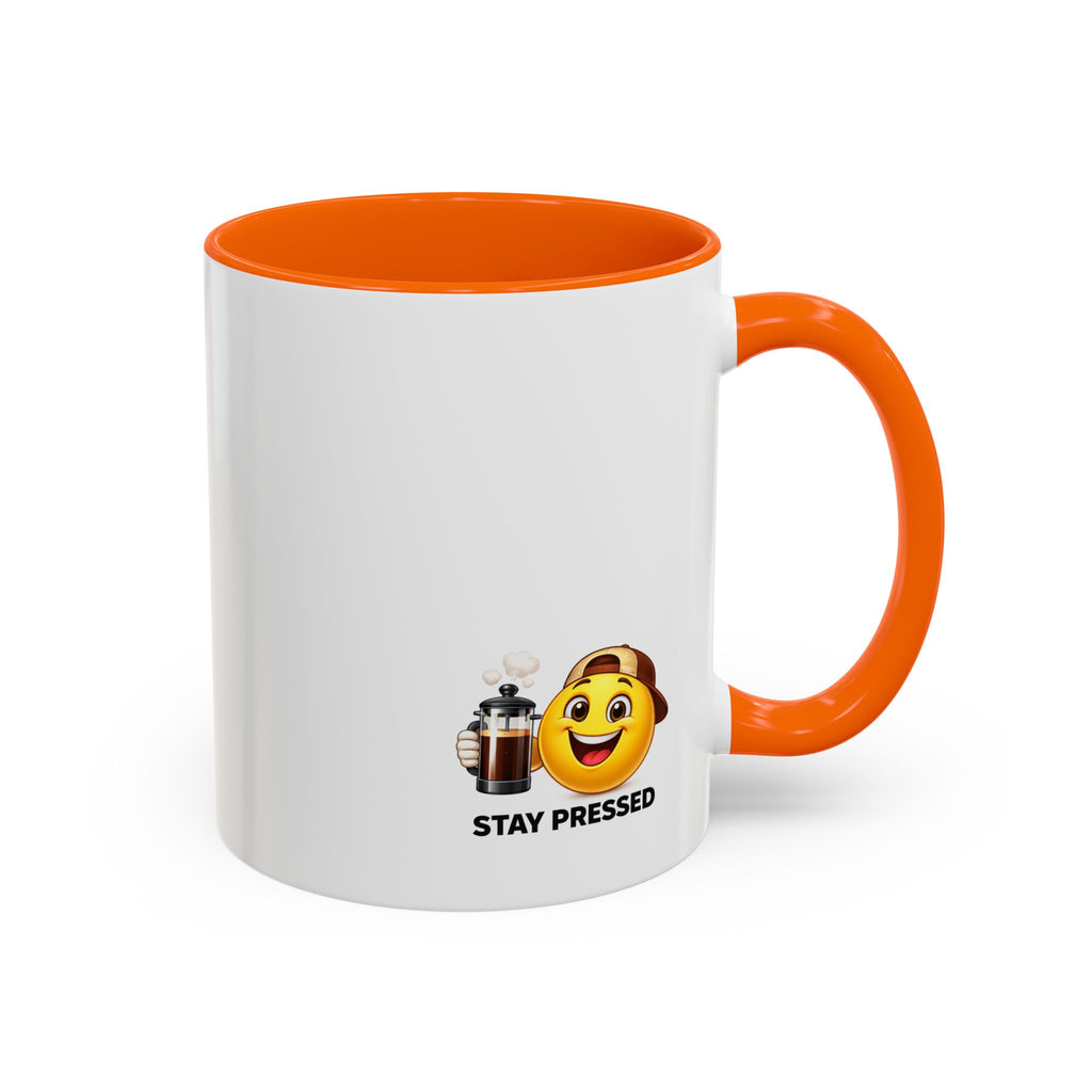 "I Reheat This Four Times A Day" Coffee Mug — Fun Espresso Emoji Accent Mug (11/15oz)
