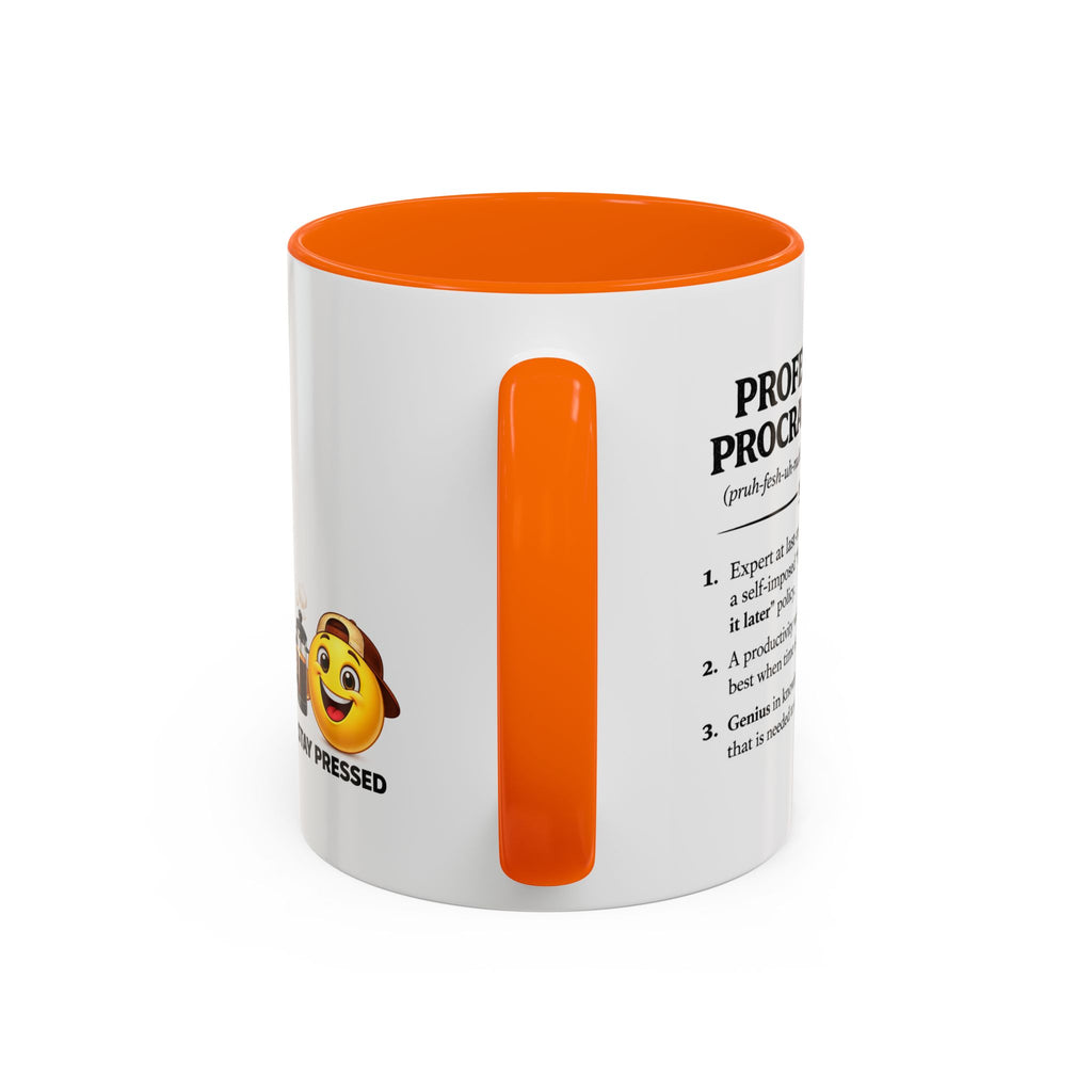 "Professional Procrastinator" Coffee Mug - accent Mug (11/15 oz)
