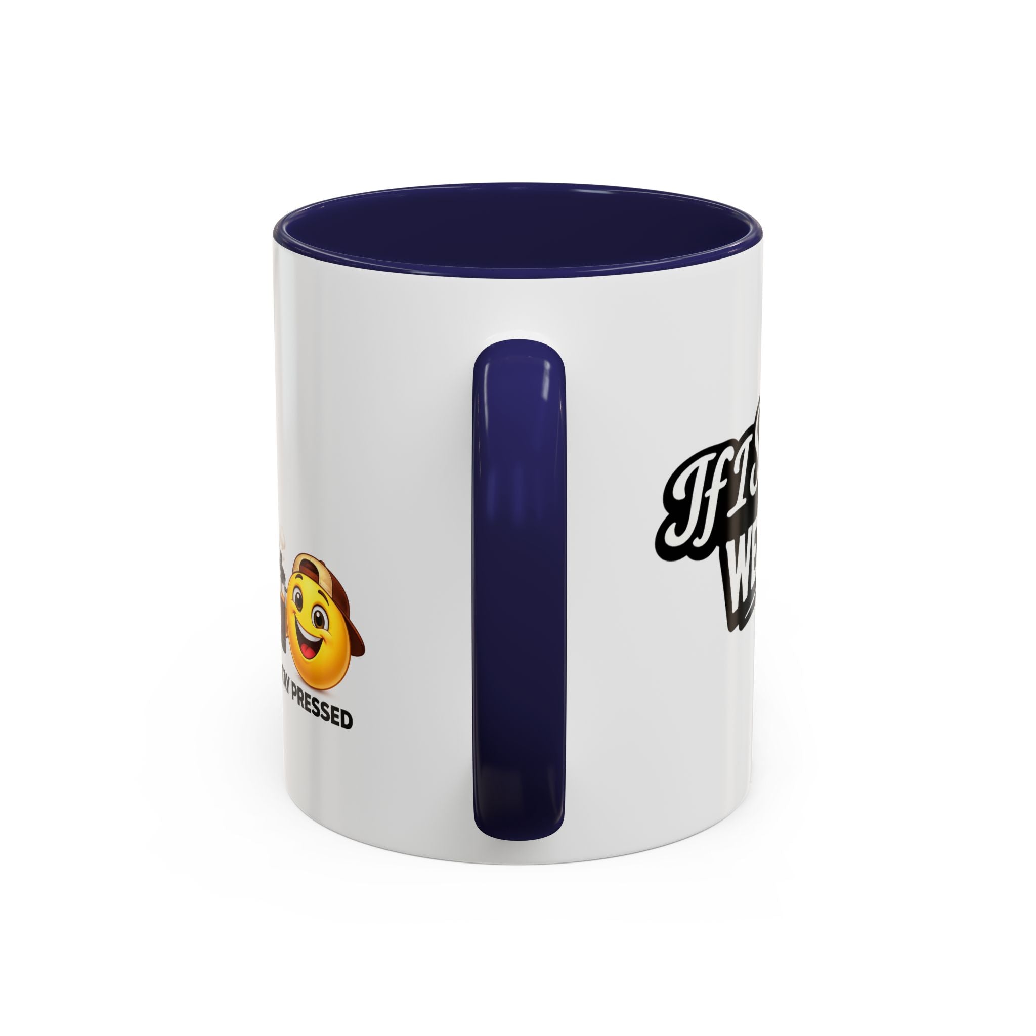 "If I Spill This We All Cry" Coffee Mug — Funny Espresso Emoji Accent Mug (11/15oz)