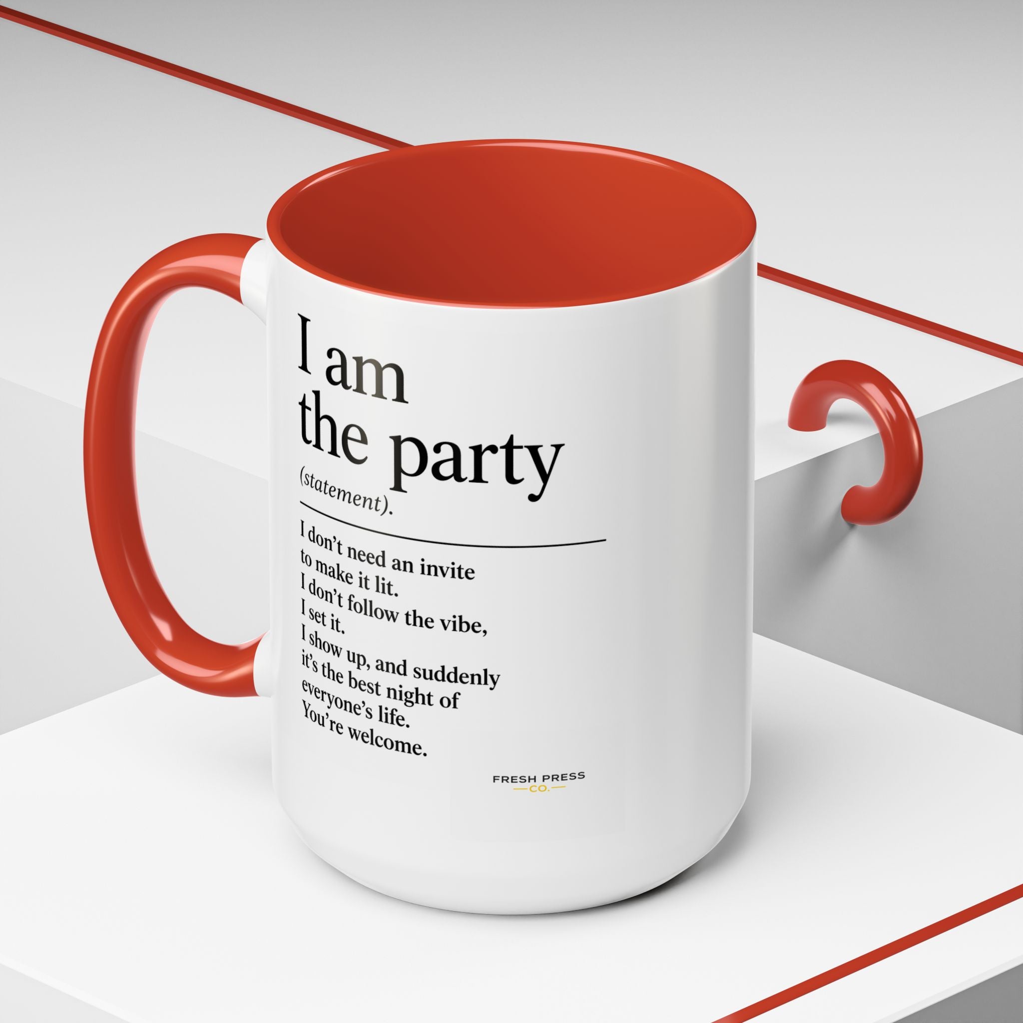 "I Am The Party" Coffee Mug (Accent 11/15oz)