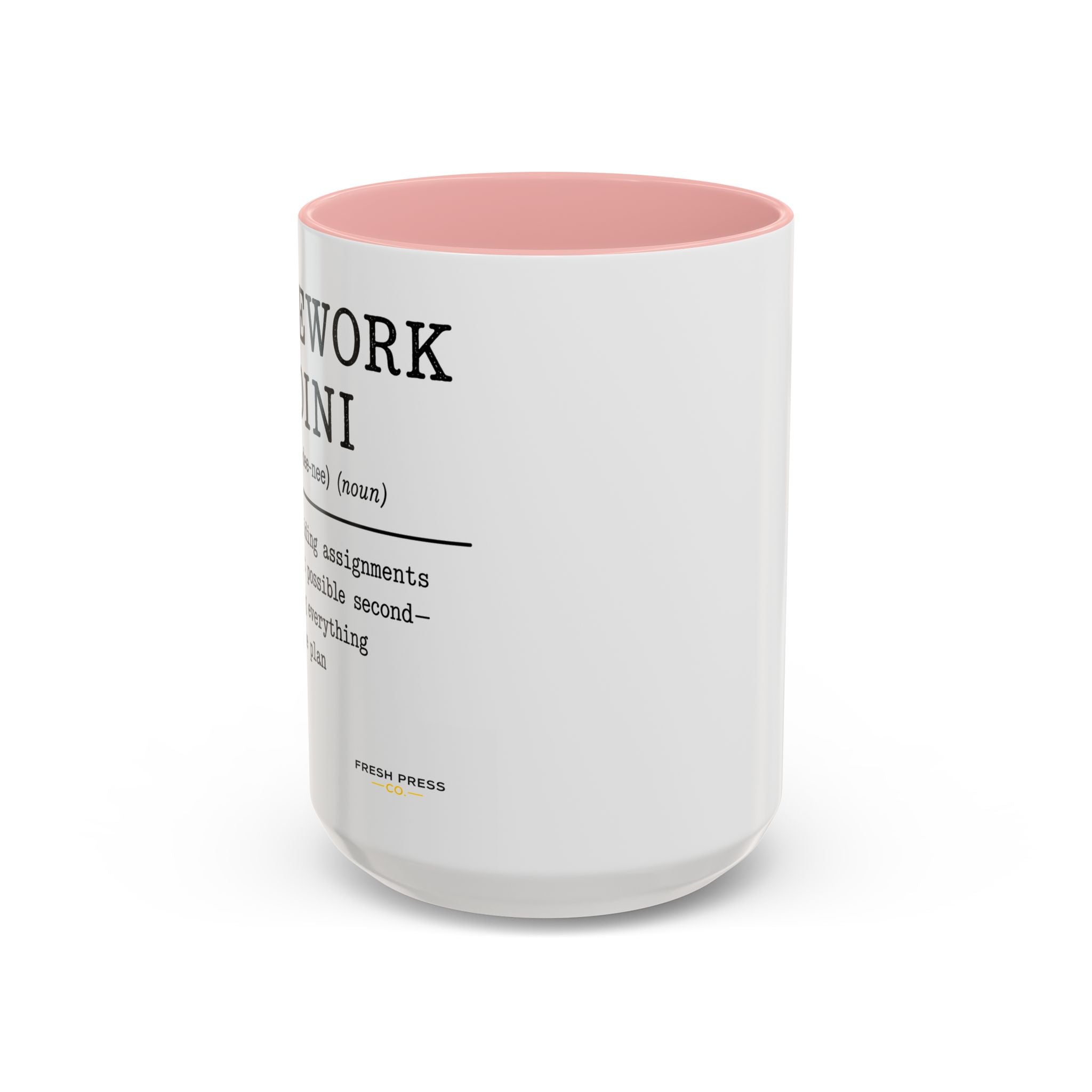 "Homework Houdini" Coffee Mug — Accent Mug