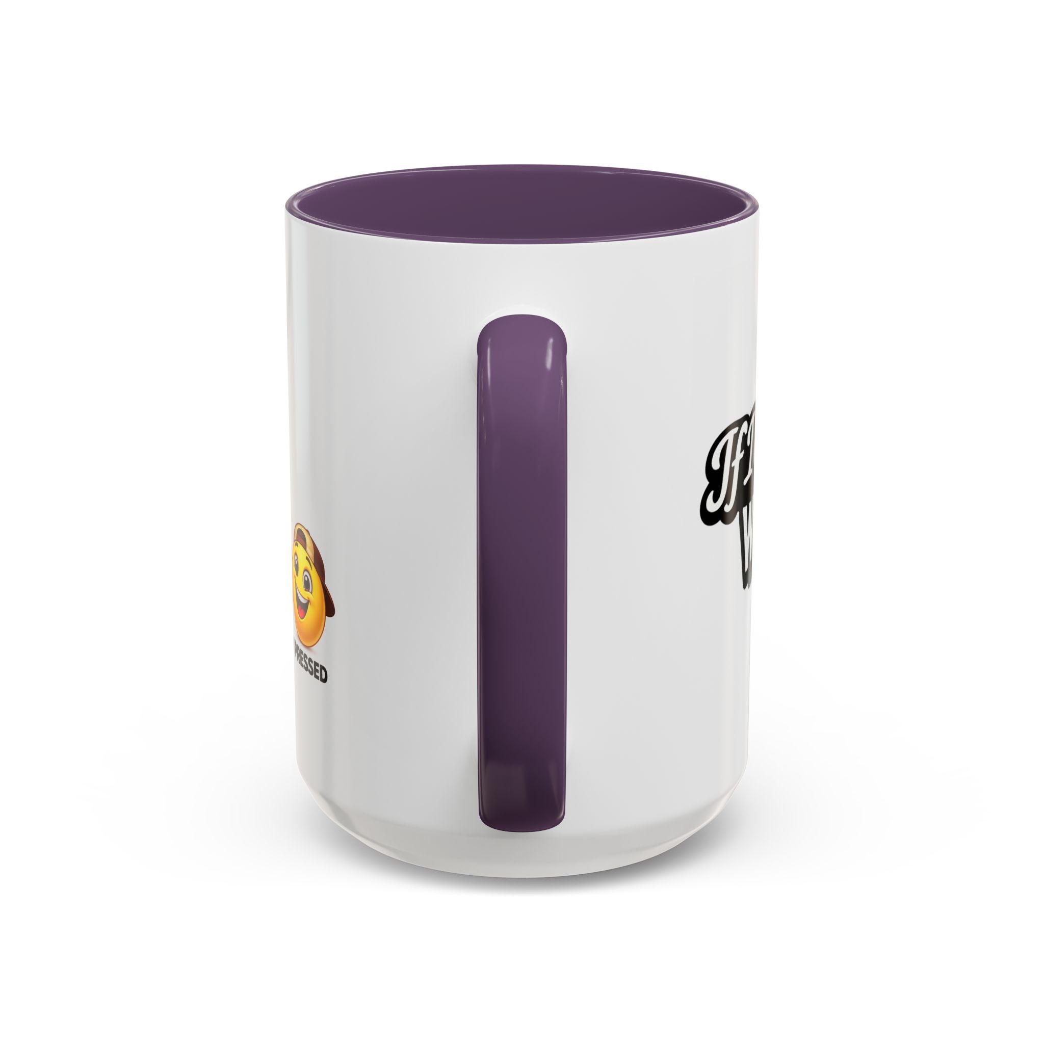 "If I Spill This We All Cry" Coffee Mug — Funny Espresso Emoji Accent Mug (11/15oz)