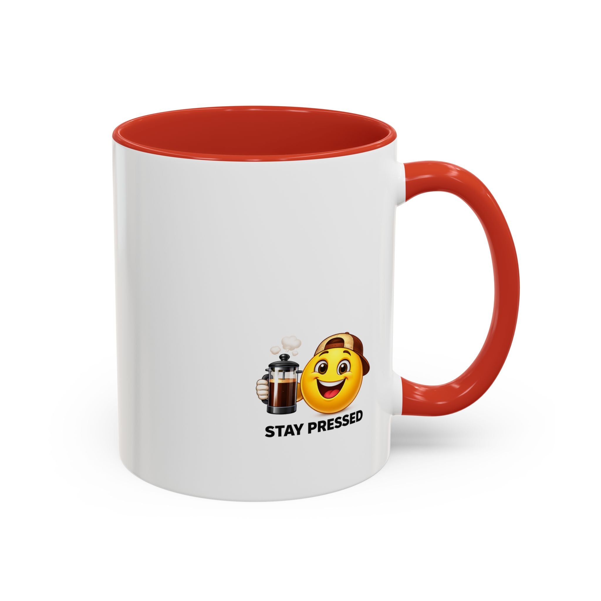 "If I Spill This We All Cry" Coffee Mug — Funny Espresso Emoji Accent Mug (11/15oz)