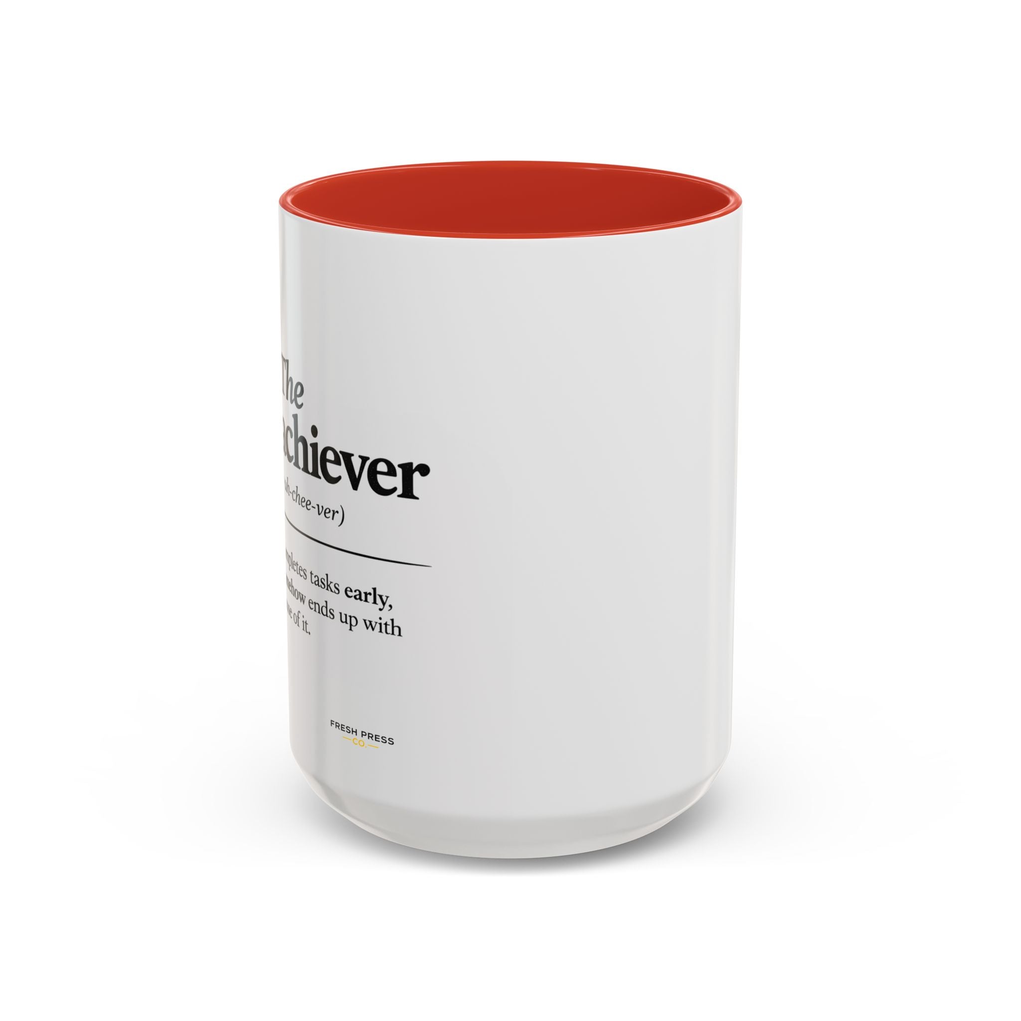 "The Overachiever" Coffee Mug - Barista Emoji Coffee Mug (11/15oz)