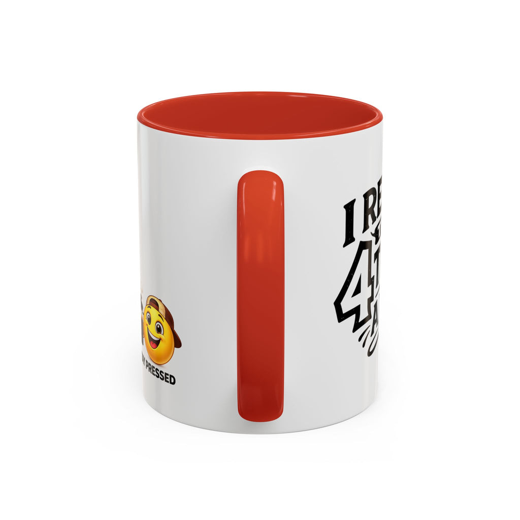 "I Reheat This Four Times A Day" Coffee Mug — Fun Espresso Emoji Accent Mug (11/15oz)