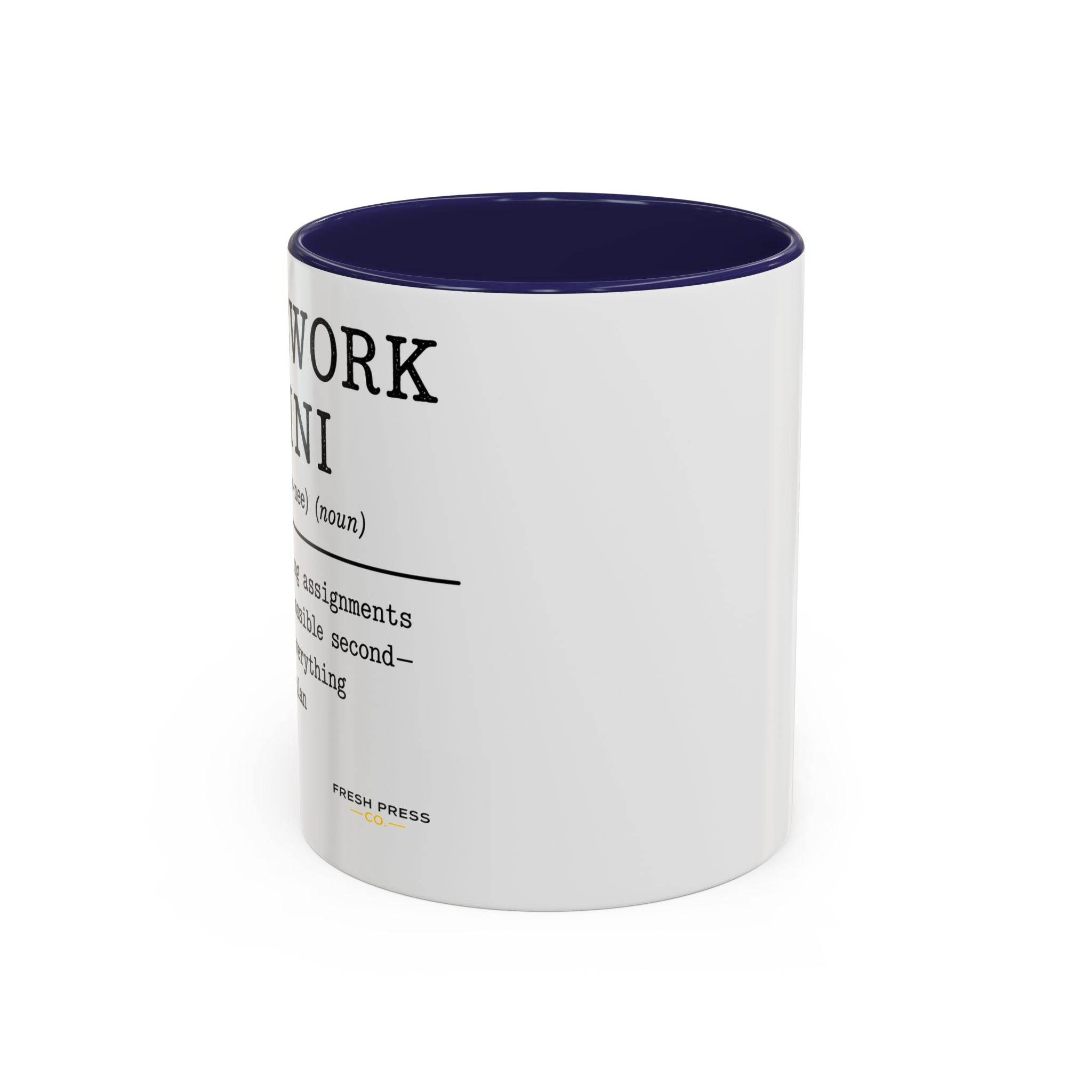 "Homework Houdini" Coffee Mug — Accent Mug