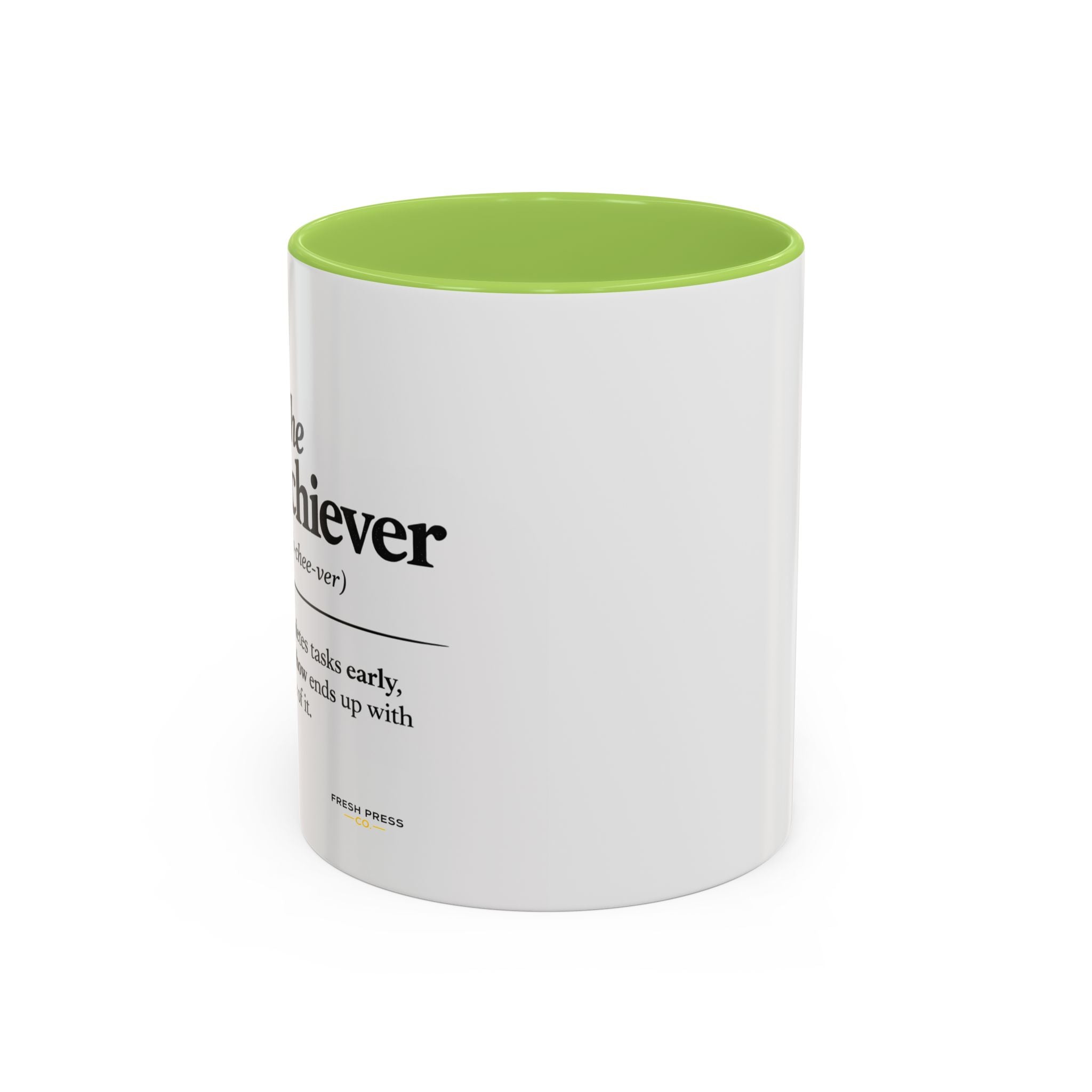 "The Overachiever" Coffee Mug - Barista Emoji Coffee Mug (11/15oz)