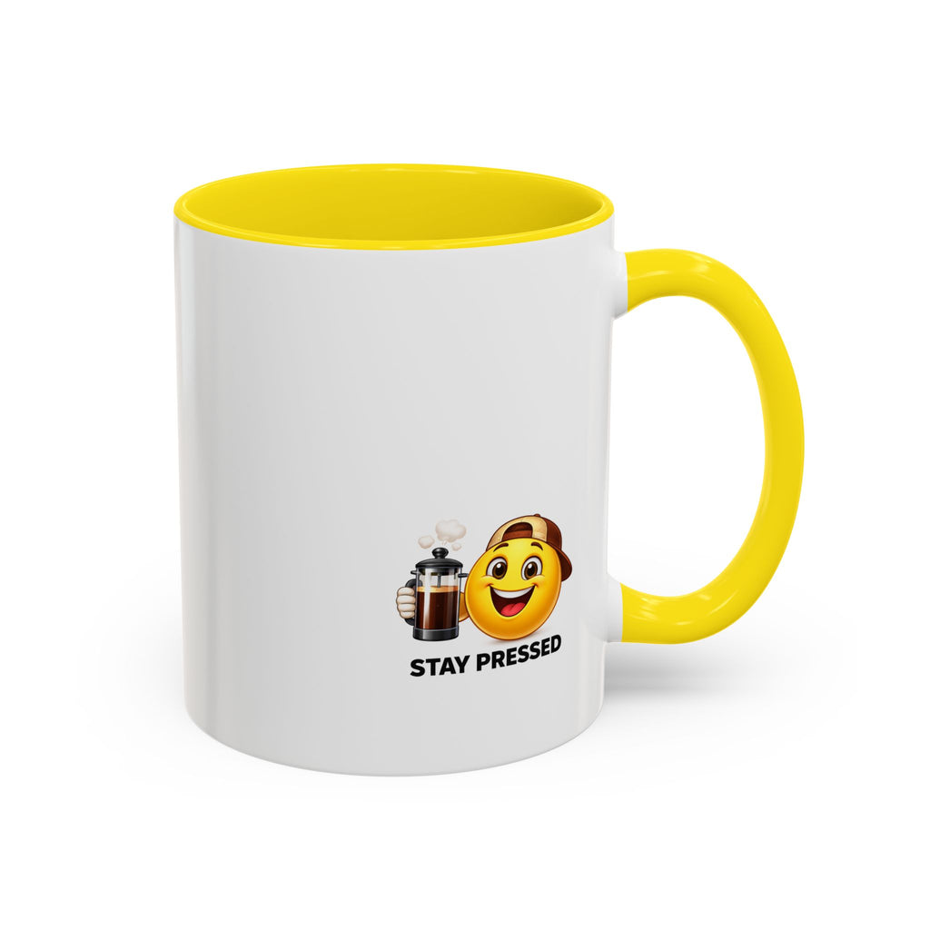 "If I Spill This We All Cry" Coffee Mug — Funny Espresso Emoji Accent Mug (11/15oz)