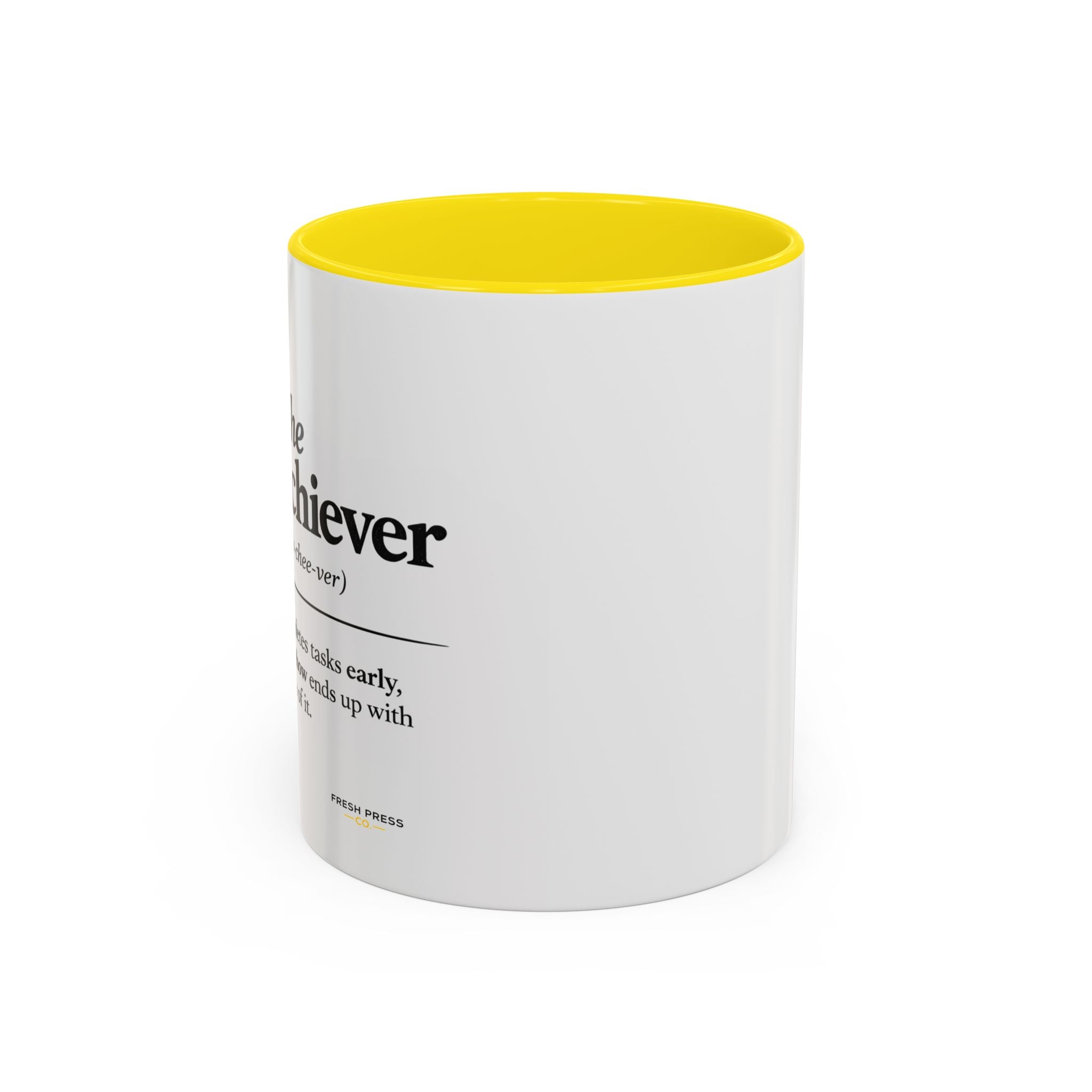 "The Overachiever" Coffee Mug - Barista Emoji Coffee Mug (11/15oz)