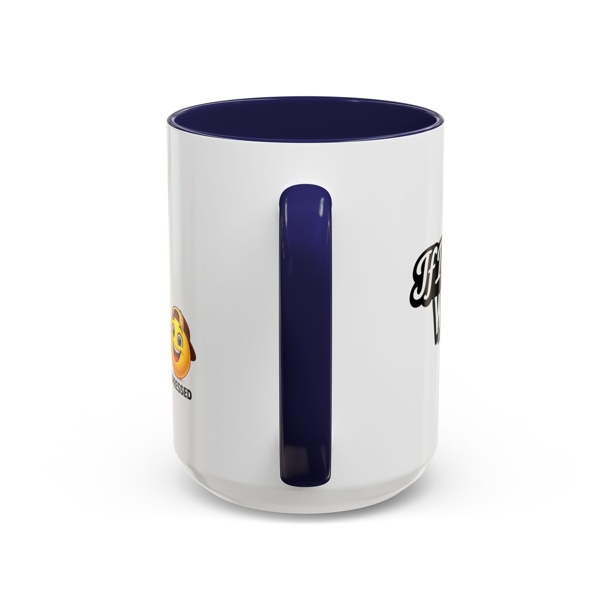 "If I Spill This We All Cry" Coffee Mug — Funny Espresso Emoji Accent Mug (11/15oz)