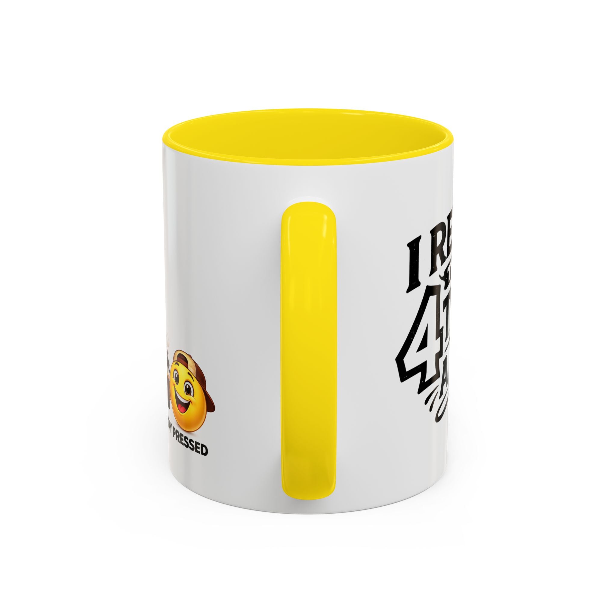 "I Reheat This Four Times A Day" Coffee Mug — Fun Espresso Emoji Accent Mug (11/15oz)