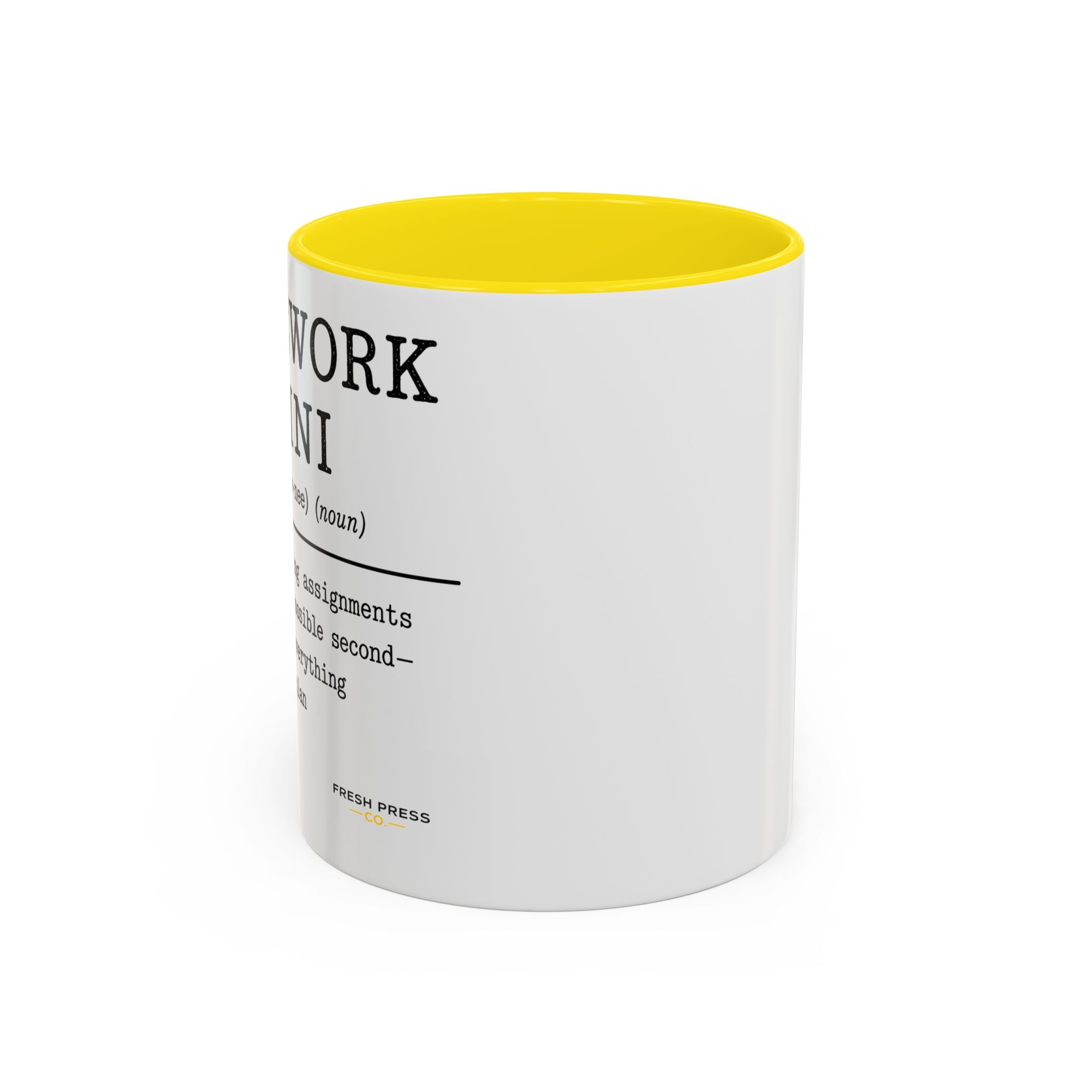 "Homework Houdini" Coffee Mug — Accent Mug