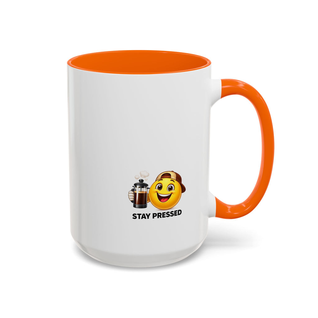 "If I Spill This We All Cry" Coffee Mug — Funny Espresso Emoji Accent Mug (11/15oz)