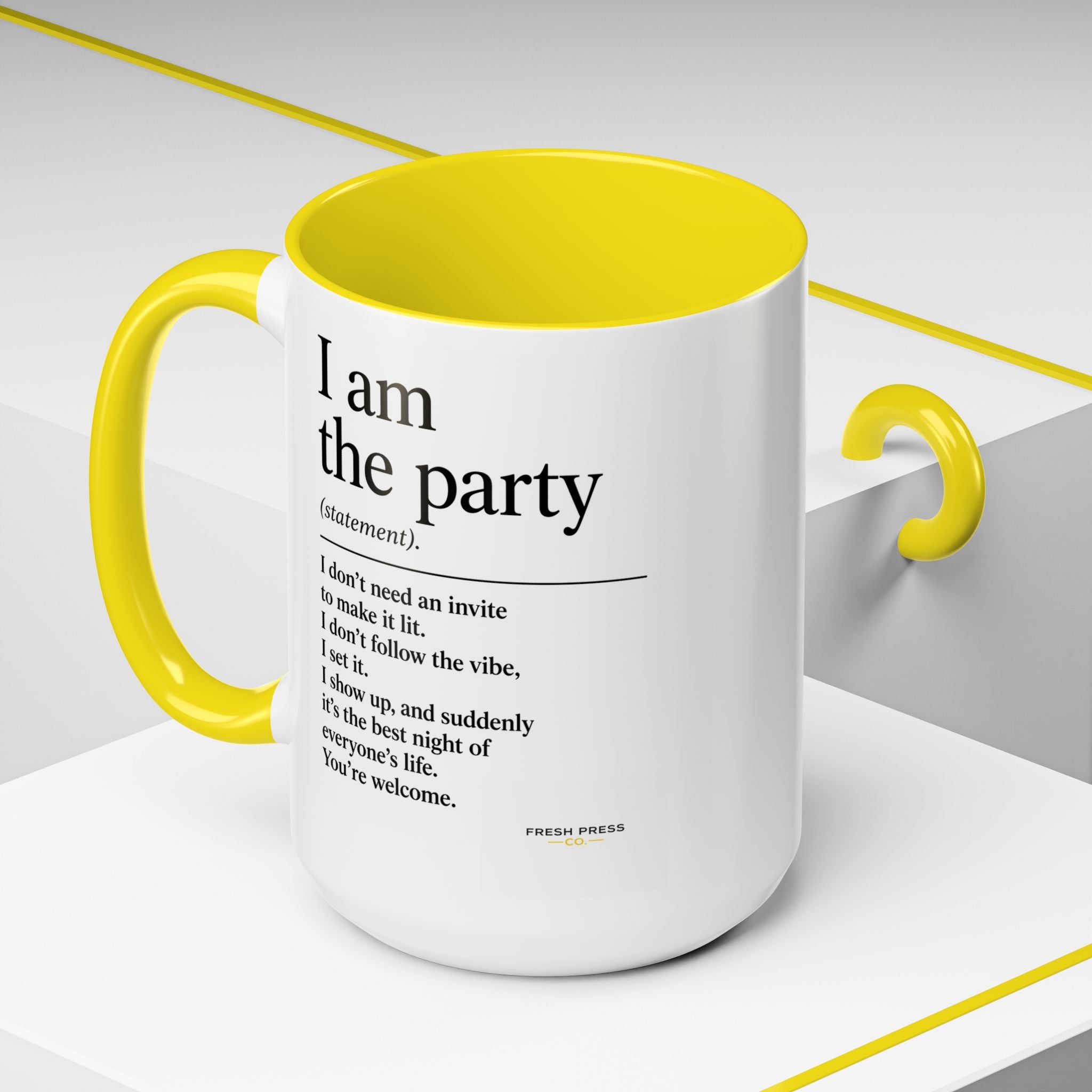 "I Am The Party" Coffee Mug (Accent 11/15oz)