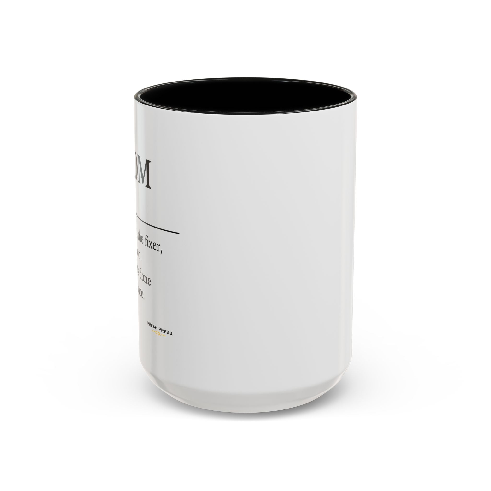 "Mom" Coffee Mug - Accent Mug (11/15oz)