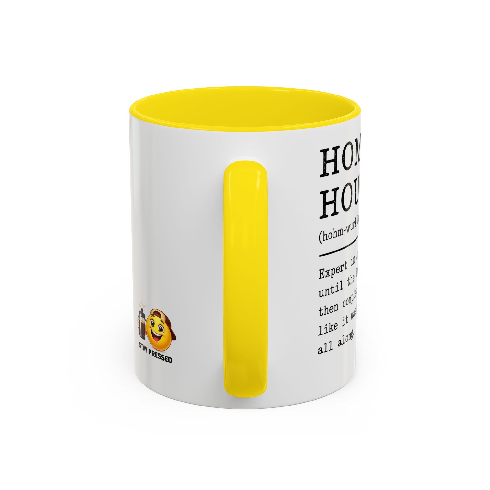 "Homework Houdini" Coffee Mug — Accent Mug