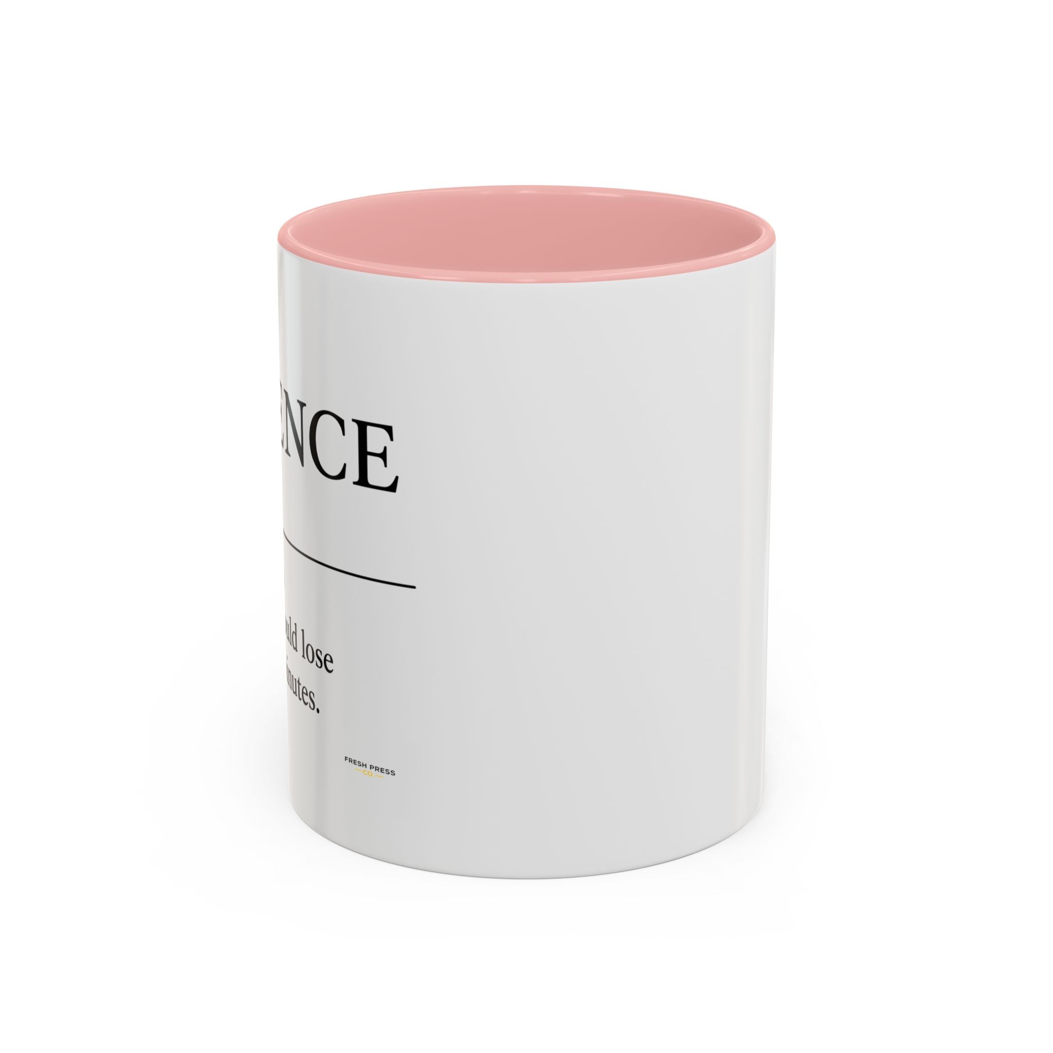 Stay Pressed Coffee Mug — Funny Espresso Emoji Accent Ceramic Mug (11/15oz)