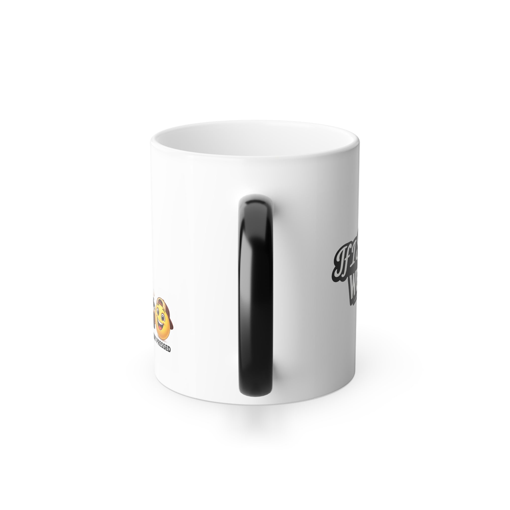 "If I Spill This We All Cry" Color-Changing Coffee Mug — 'Fresh Press' Logo 11oz