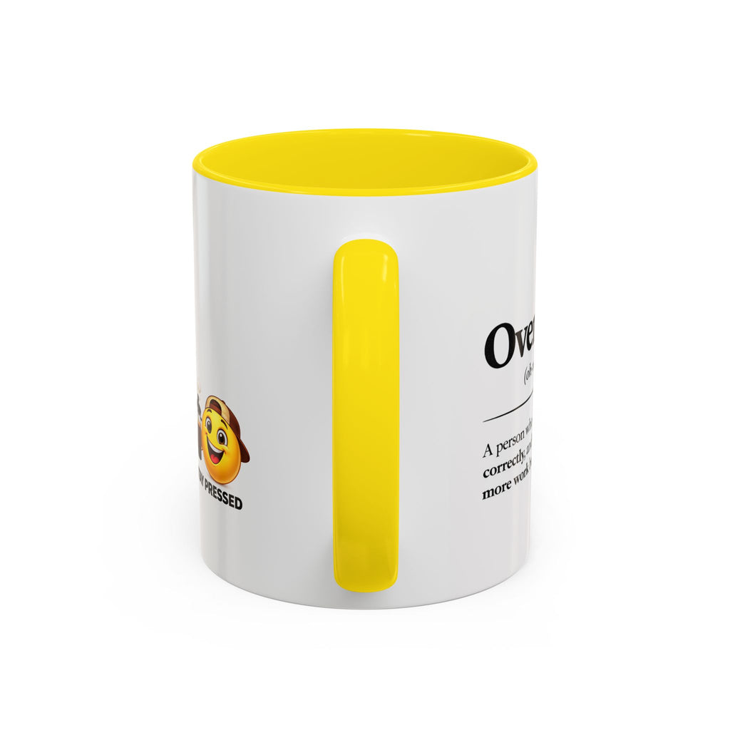 "The Overachiever" Coffee Mug - Barista Emoji Coffee Mug (11/15oz)