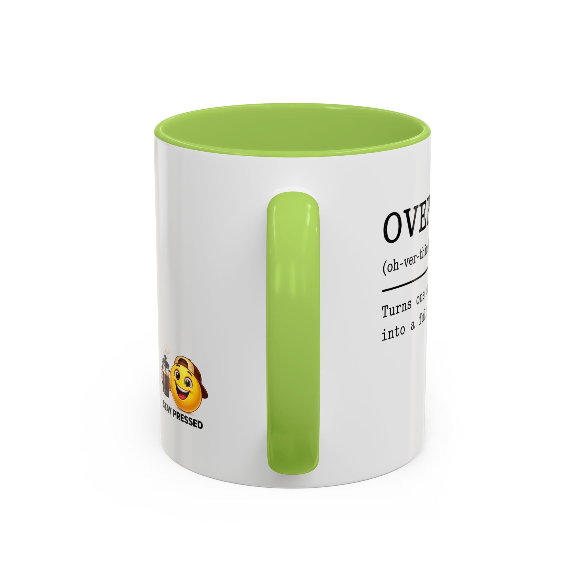"Overthinker" Coffee Mug — Funny Accent Mug (11/15 oz)
