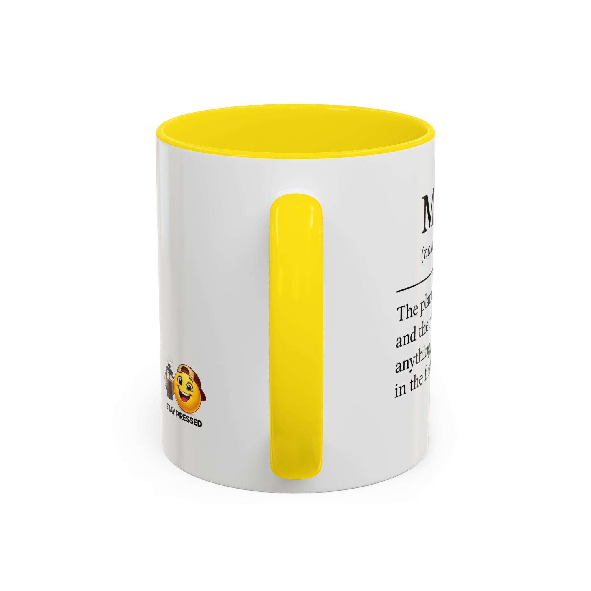 "Mom" Coffee Mug - Accent Mug (11/15oz)